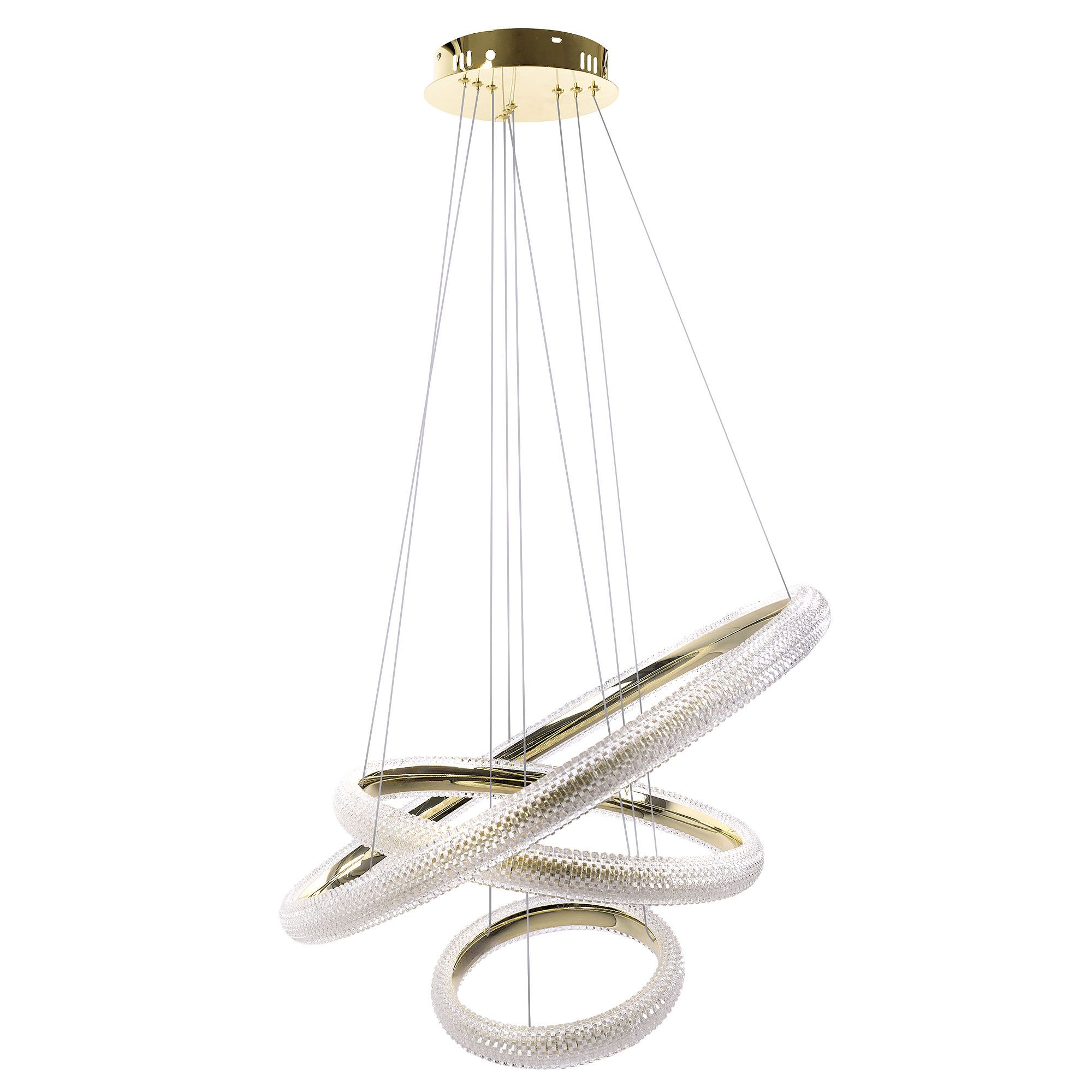 Toolight, LED stropné osvetlenie, 45W, 3000K, LHJ042-CP3, zlatá, OSW-60025