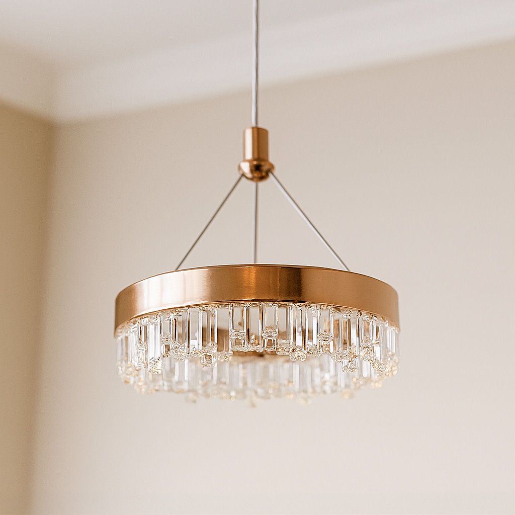 Toolight, závesné LED svietidlo 20cm, 12W, 3000K, LHJ097-CP, ružové zlato, OSW-60042