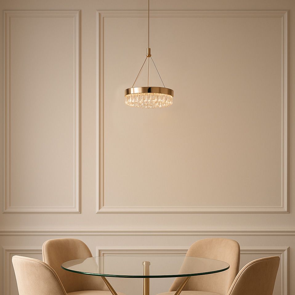 Toolight, závesné LED svietidlo 20cm, 12W, 3000K, LHJ097-CP, ružové zlato, OSW-60042