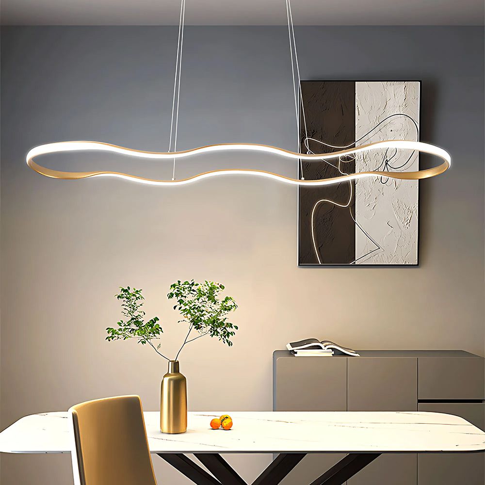 Toolight, LED stropné osvetlenie 100cm, 24W, 3000K, LHJ028-CP, zlatá, OSW-60018