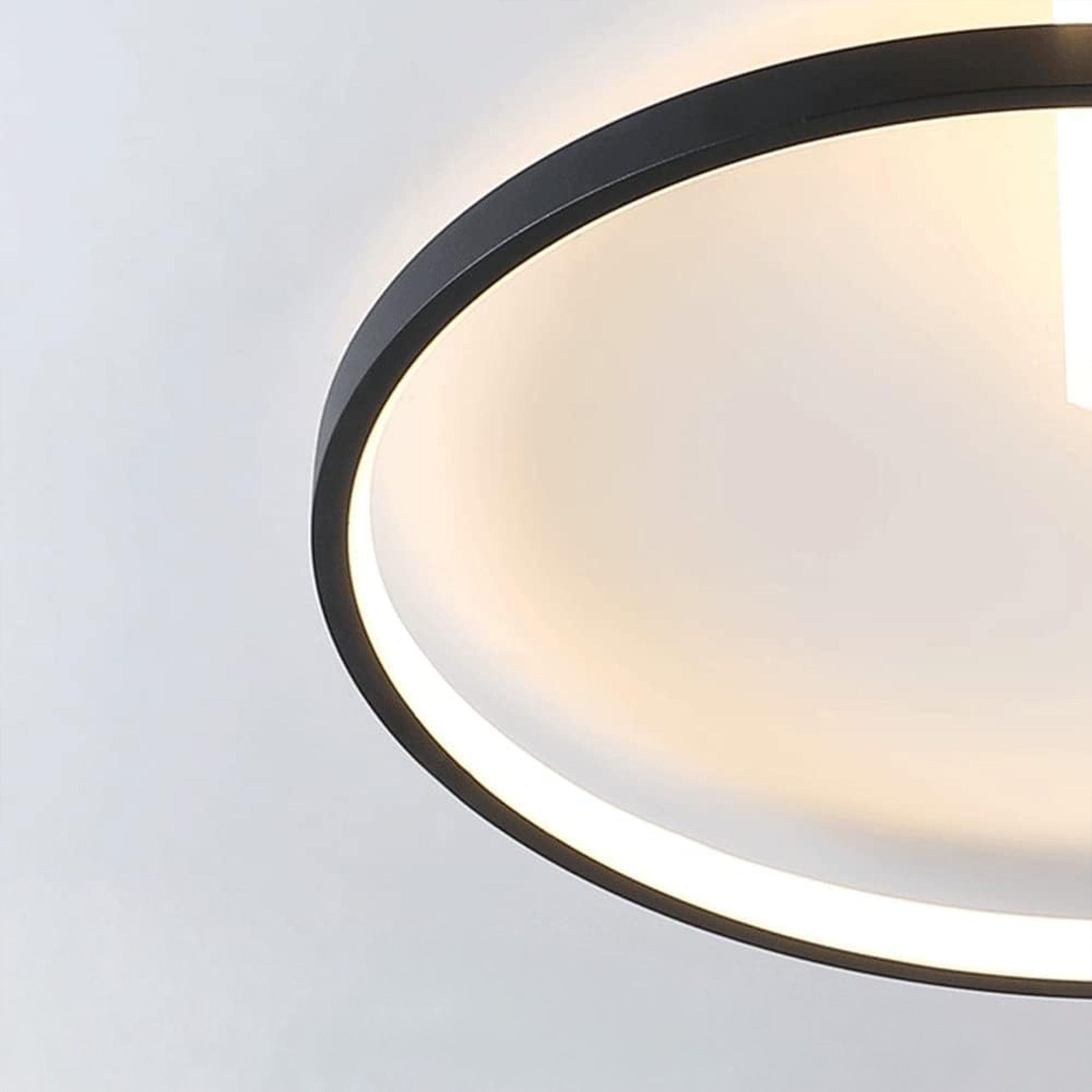 Toolight, stropné svietidlo 50cm, 30W, 3000K, LHJ076-C, čierna-biela, OSW-50037