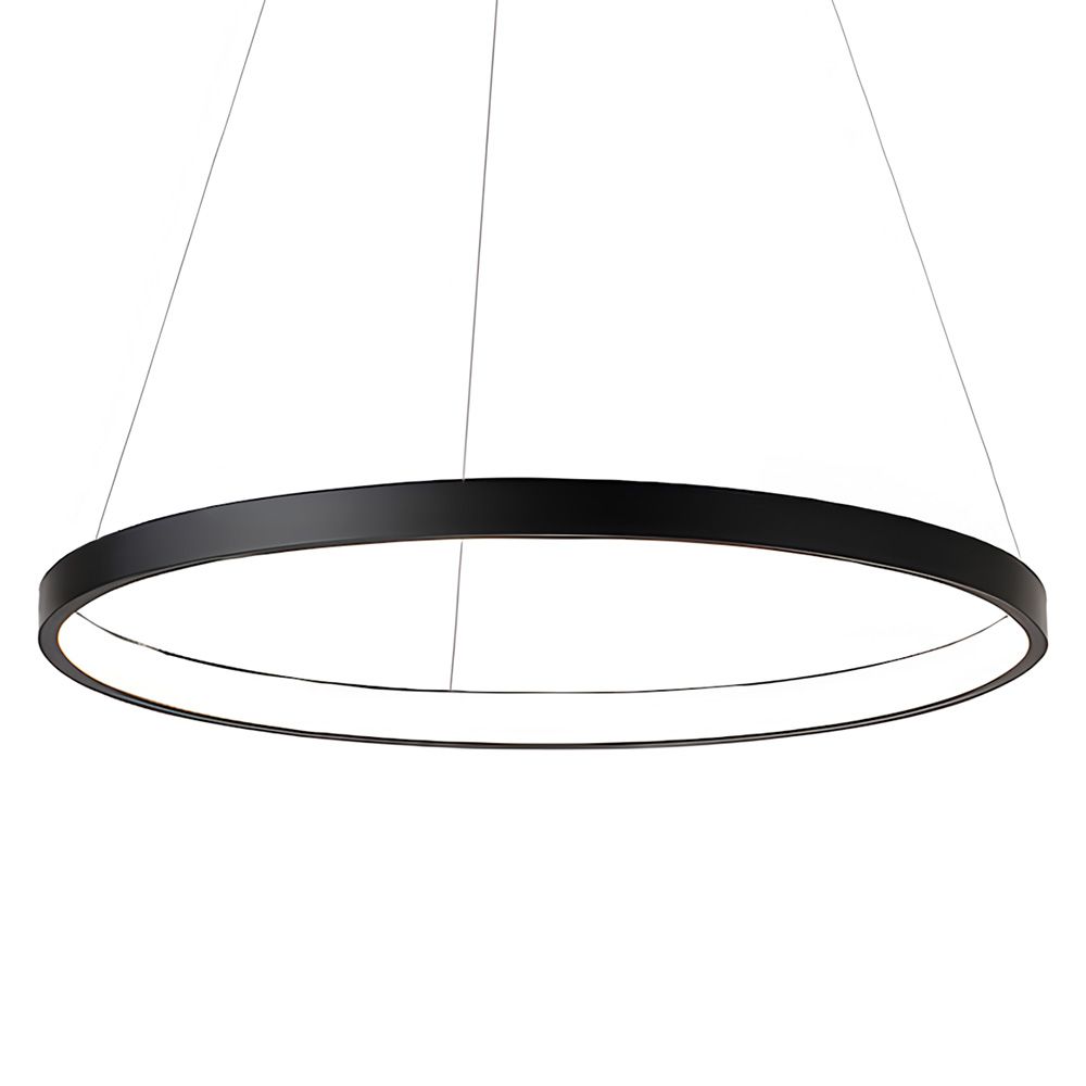 Toolight, LED stropné svietidlo 40cm, 24W, 3000K, LHJ011-CP, čierna, OSW-60006