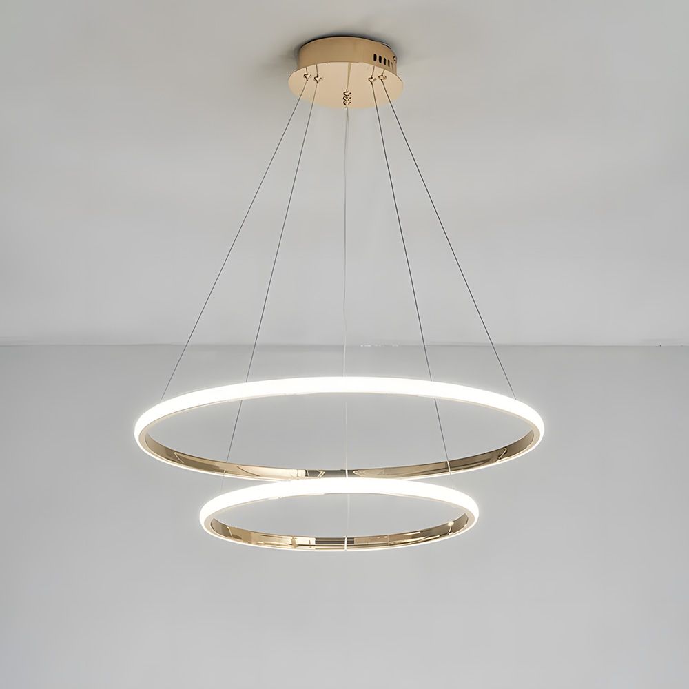 Toolight, LED závesné osvetlenie 40/60cm, 61W, 3000K, LHJ007-CP2, zlatá, OSW-60004