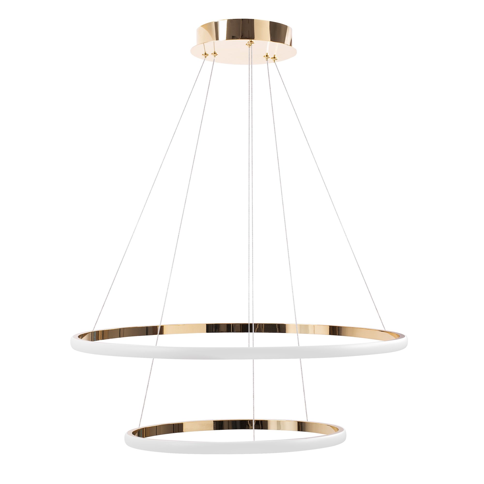 Toolight, LED závesné osvetlenie 40/60cm, 61W, 3000K, LHJ007-CP2, zlatá, OSW-60004