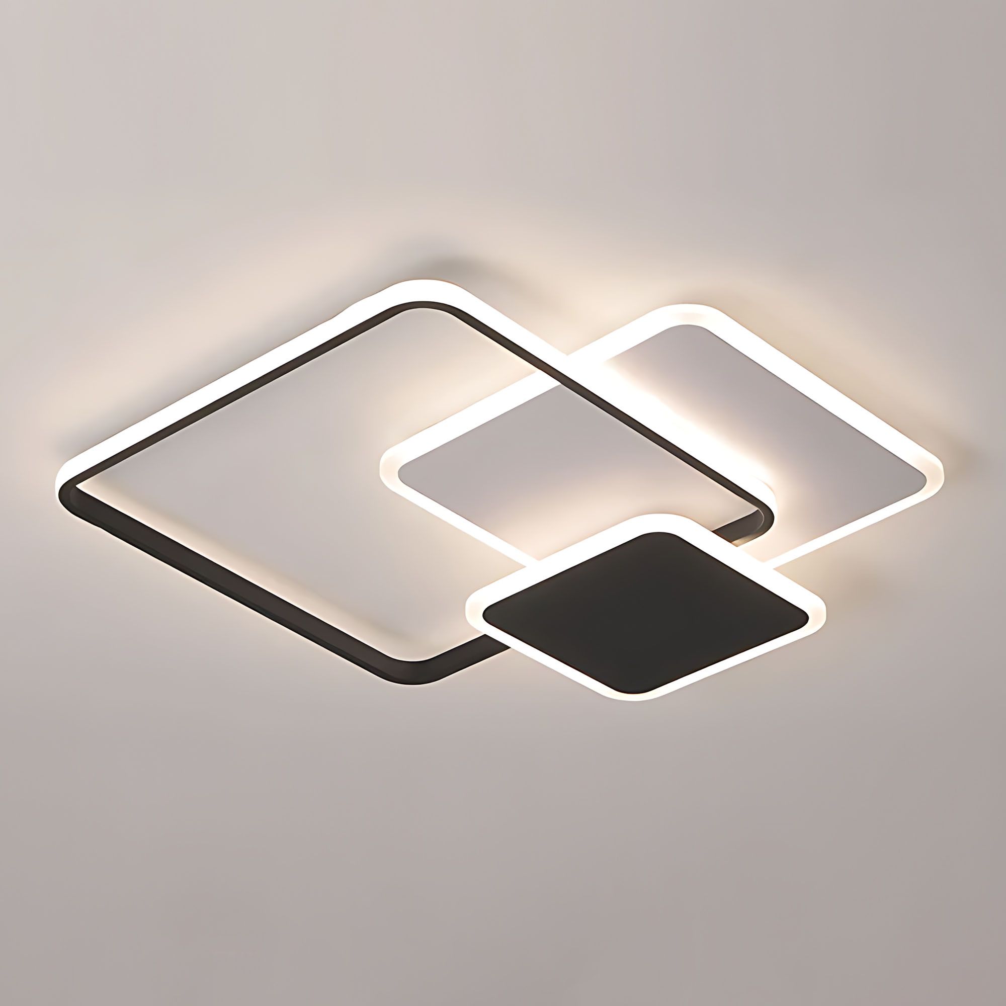 Toolight, LED stropné svietidlo 32W, 3000K, LHJ079-C, čierna-biela, OSW-50039
