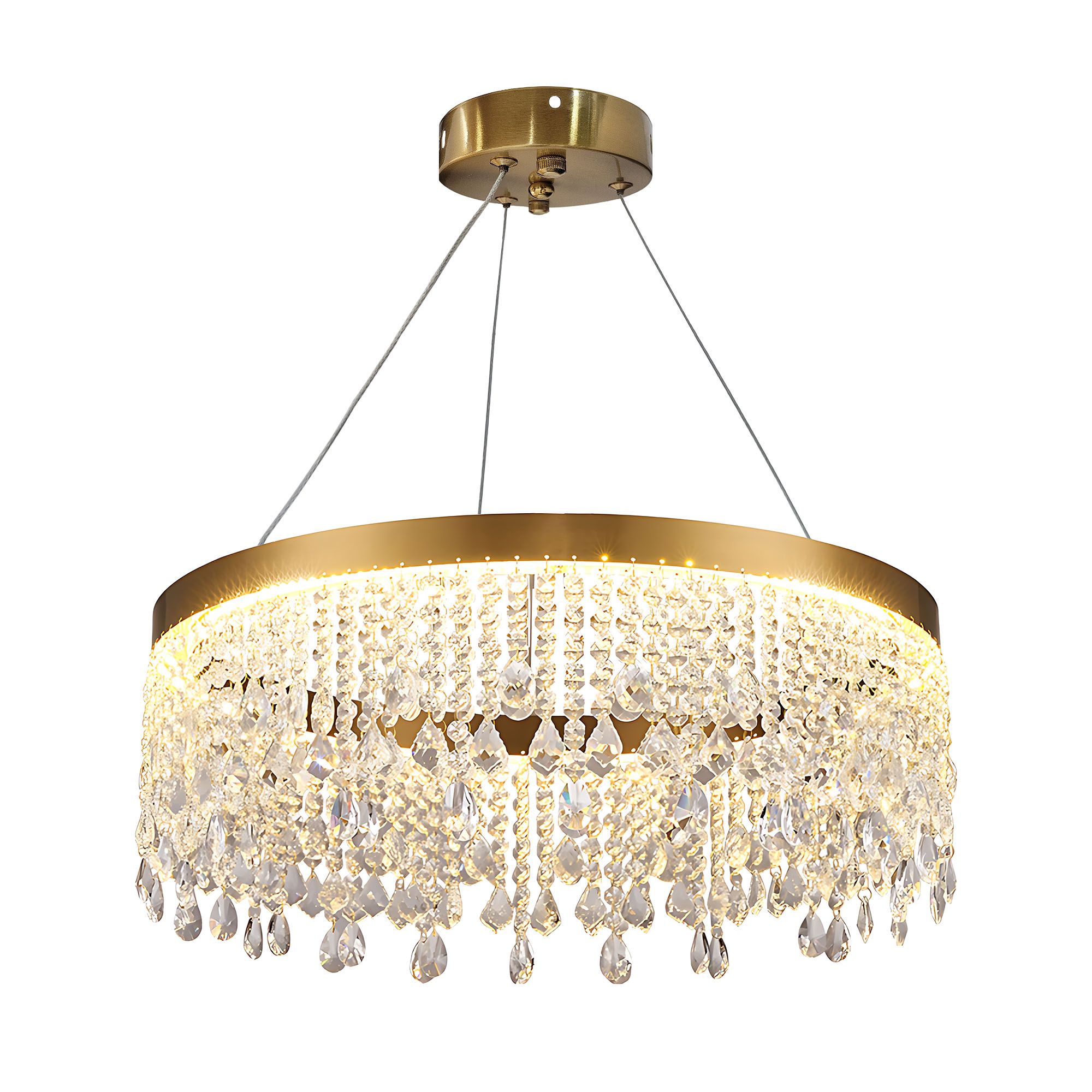 Toolight, LED stropné osvetlenie 60cm, 24W, 4000K, APP1731-1CP, zlatá, OSW-04342