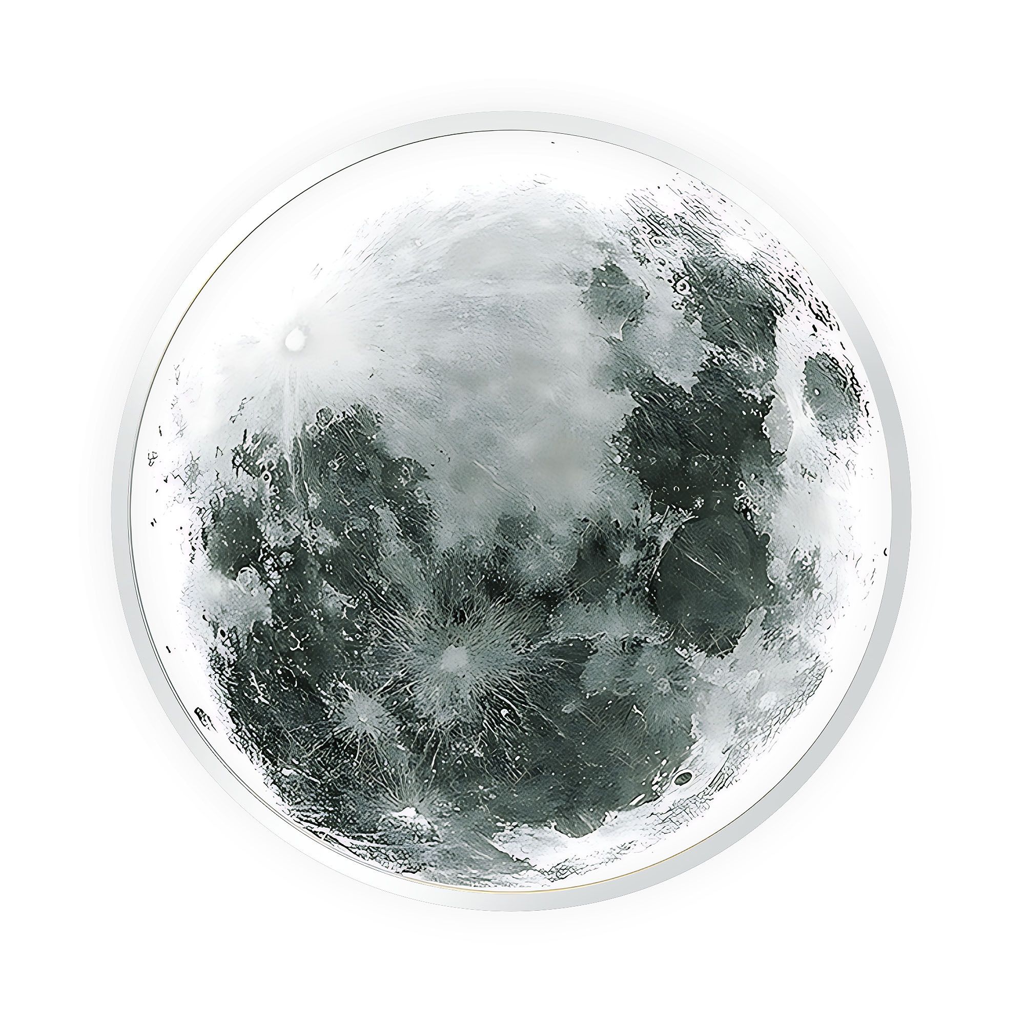 Toolight Moon, LED nástenné svietidlo 50cm, 35W, 4000K, APP1806-CW, OSW-04352