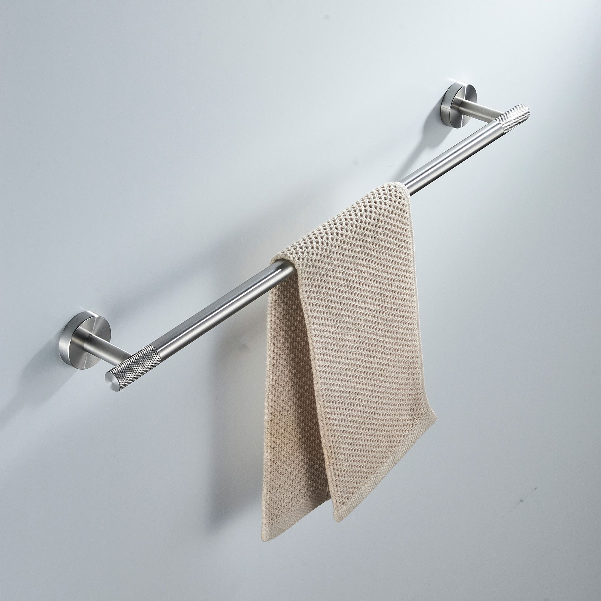 Rea Modern, kúpeľňový vešiak na uteráky 60cm, 6603, brúsená oceľ, REA-98002