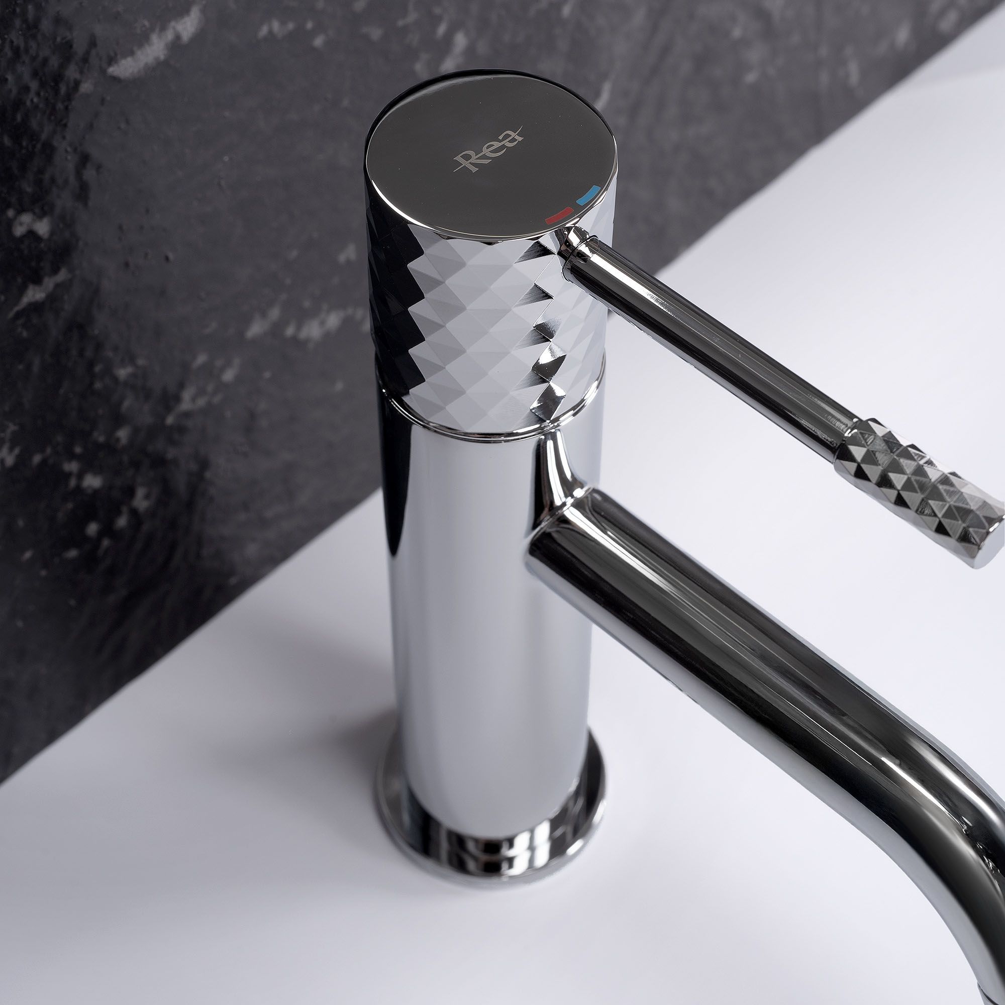 Rea Lungo Diamond, umývadlová batéria h-185, chrómová, REA-B4635