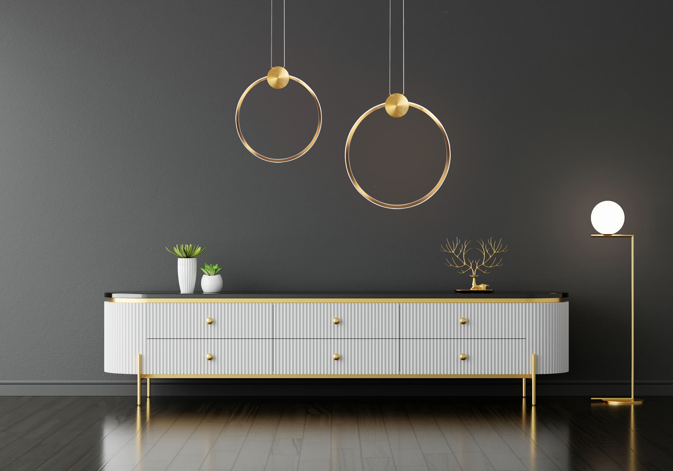 Toolight, LED stropné svietidlo 30cm, 13W, 4000K, 1500lm, APP1394-CP, zlatá matná, OSW-00952