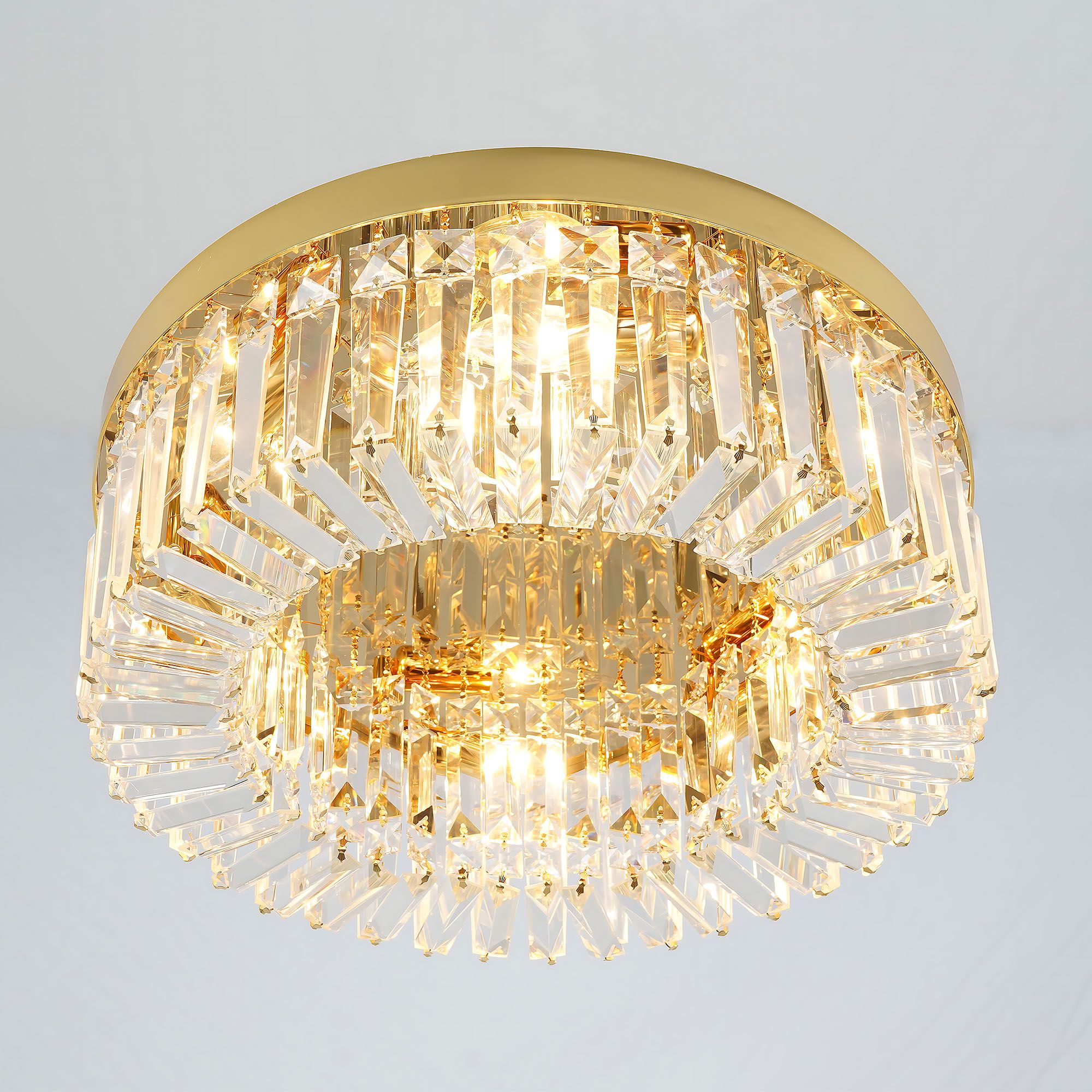 Toolight, stropné svietidlo 50cm, 6xE14, APP1728-6C, zlatá lesklá, OSW-06353