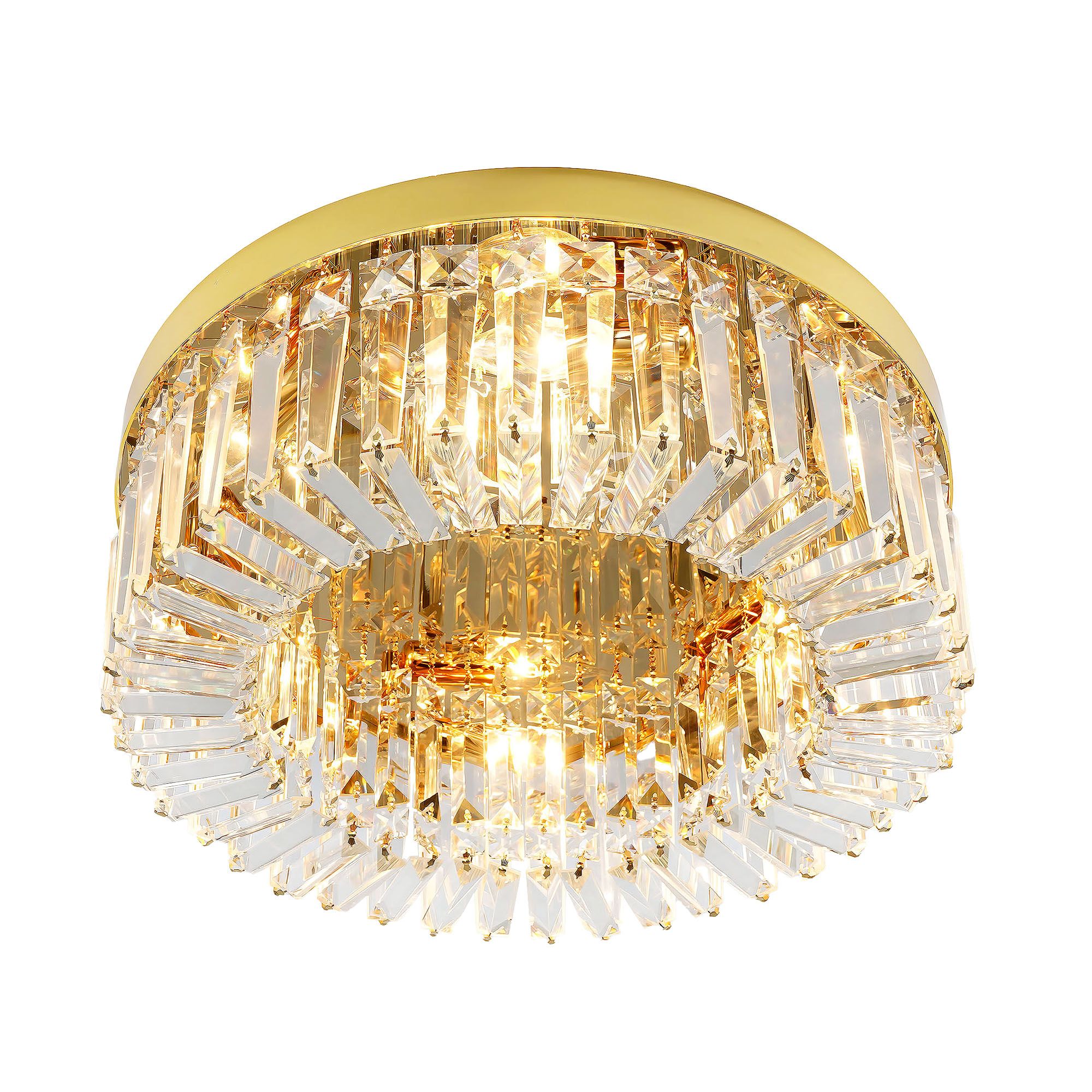 Toolight, stropné svietidlo 50cm, 6xE14, APP1728-6C, zlatá lesklá, OSW-06353