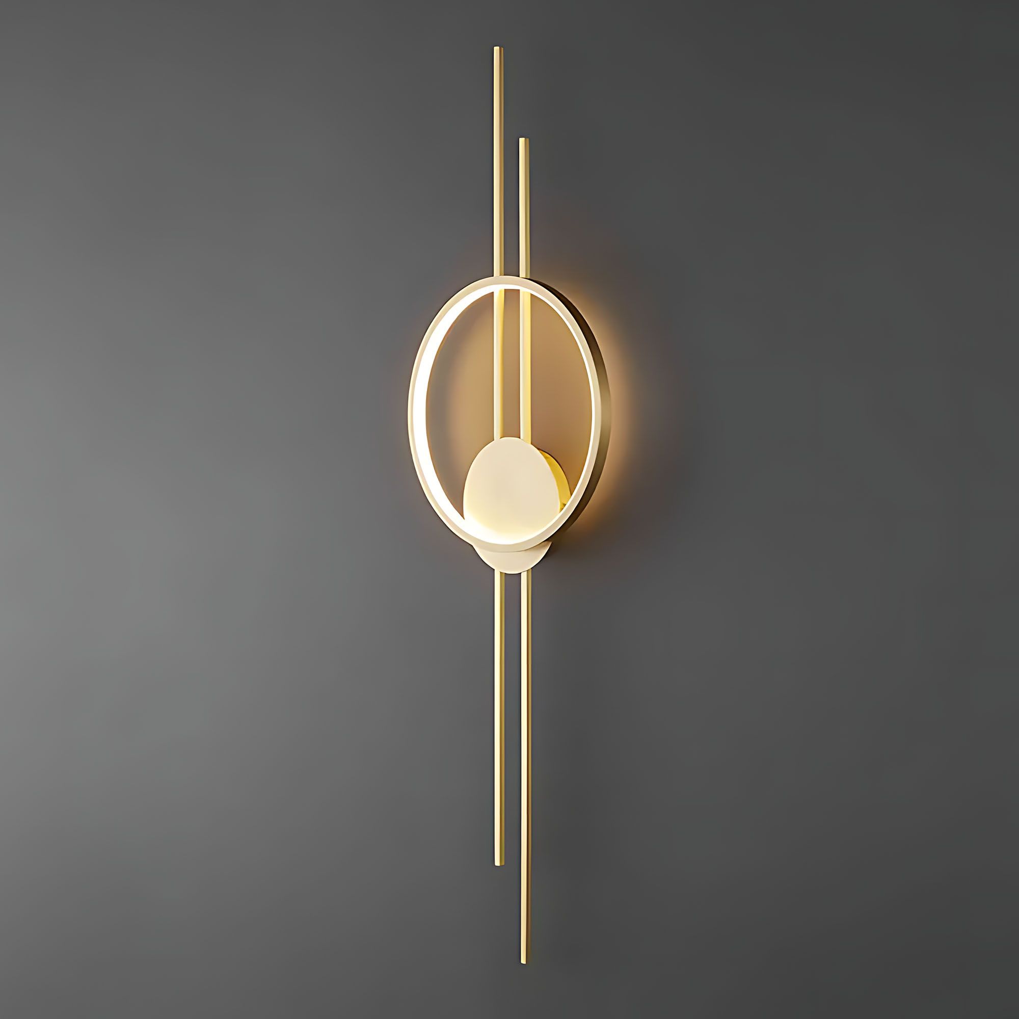Toolight, LED nástenné svietidlo 10W, 4000K, 500lm, APP1781-W, zlatá matná, OSW-06352