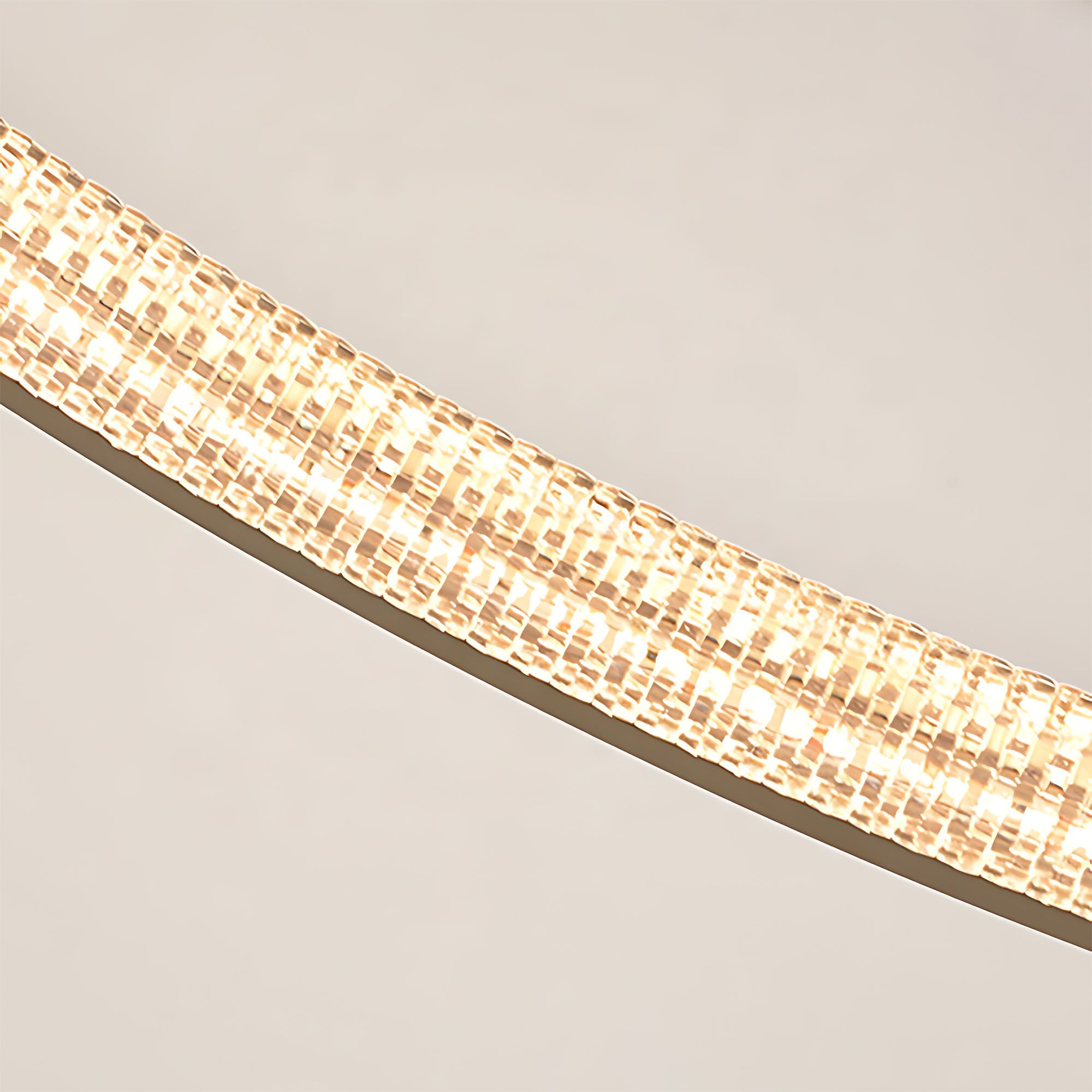 Toolight, LED stropné svietidlo 60cm, 55W, 3500lm + diaľkové ovládanie, APP1772-CP, zlatá matná, OSW-06351