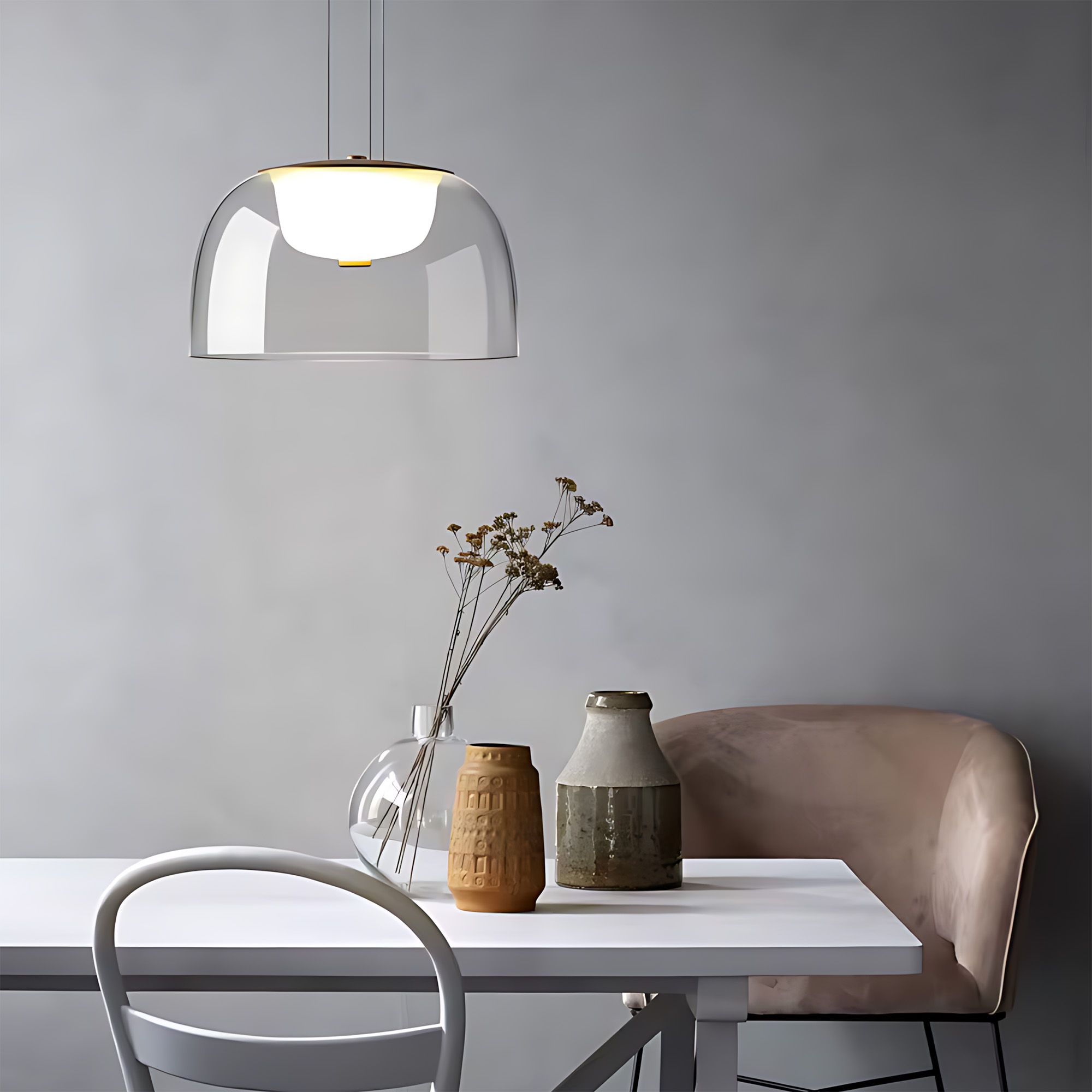 Toolight, LED závesné svietidlo 12W, 4000K, 1000lm, APP1690-1PC B, zlatá, OSW-04370