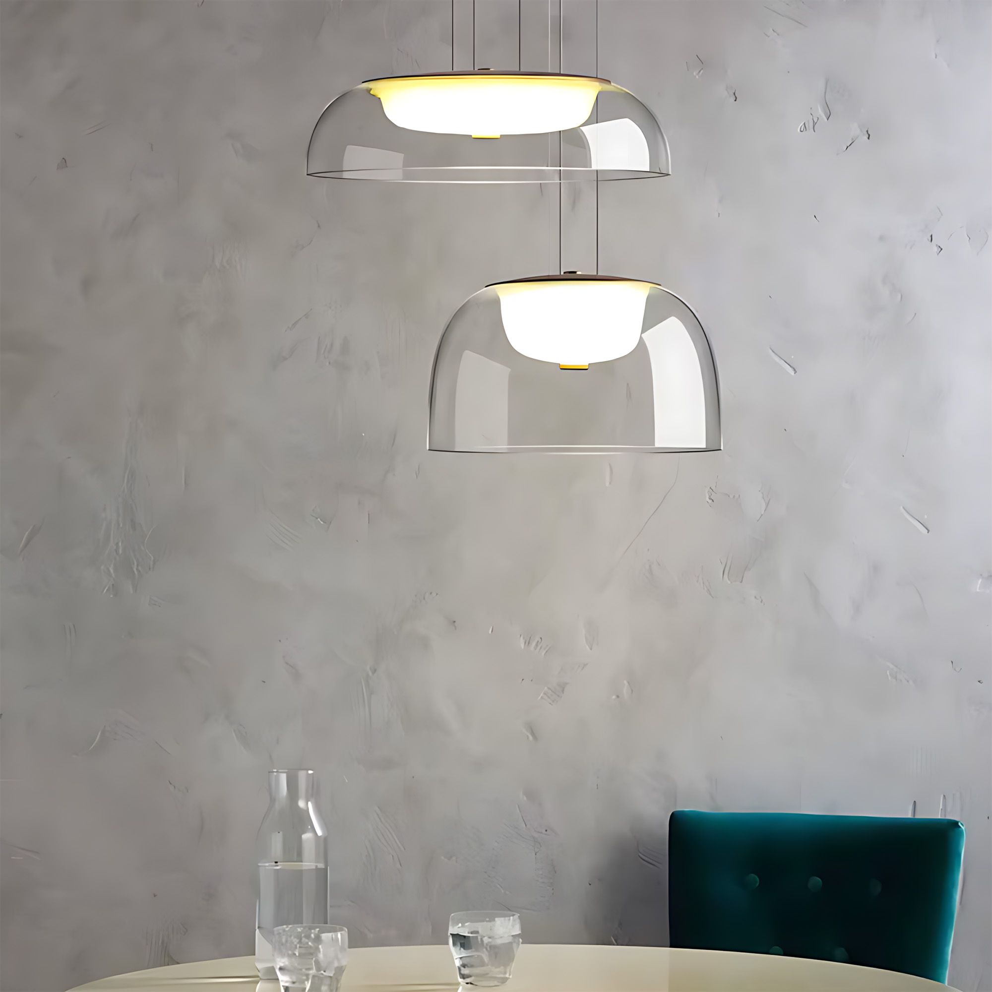 Toolight, LED závesné svietidlo 12W, 4000K, 1000lm, APP1690-1PC B, zlatá, OSW-04370