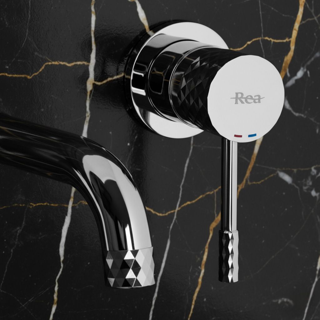 Rea Lungo Diamond, podomietková umývadlová batéria + BOX, chrómová, REA-B6382