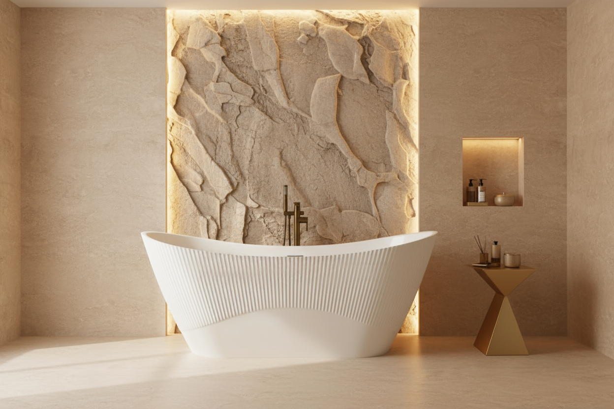 Rea Atena, voľne stojaca vaňa 1700x730x710 mm, biela, biely click-clack, REA-W0127