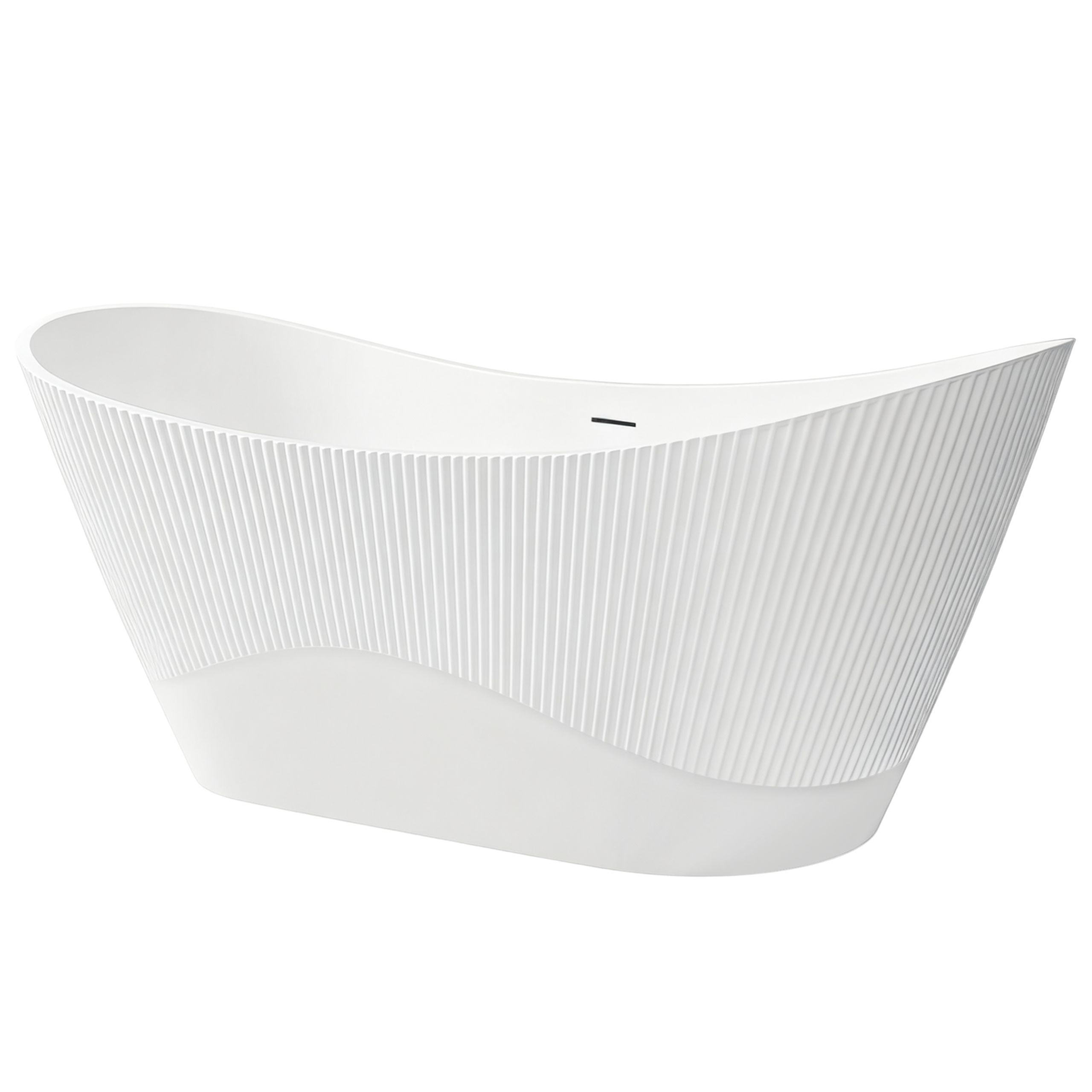 Rea Atena, voľne stojaca vaňa 1700x730x710 mm, biela, biely click-clack, REA-W0127