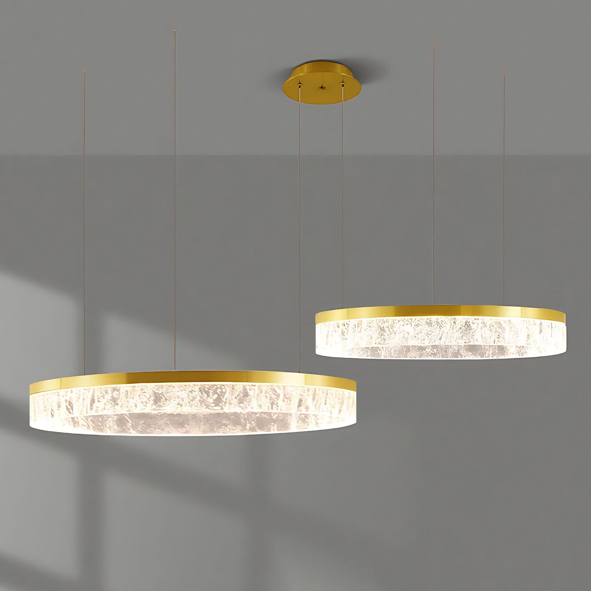 Toolight, LED závesné osvetlenie, 60W, 3000K, 3500lm, LHJ048-CP2, zlatá, OSW-50023