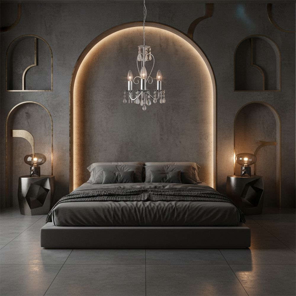 Toolight, stropné svietidlo 3xE14, EBT011-3CP, chróm, OSW-01246