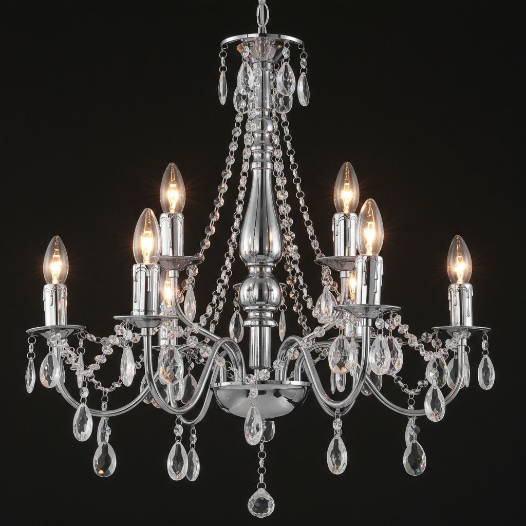 Toolight, stropné svietidlo 9xE14, EBT016-9CP, chróm, OSW-01231