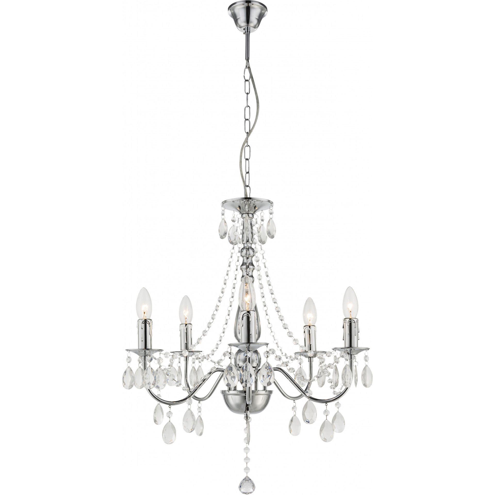 Toolight, stropné svietidlo 5xE14, EBT014-5CP, chróm, OSW-01249
