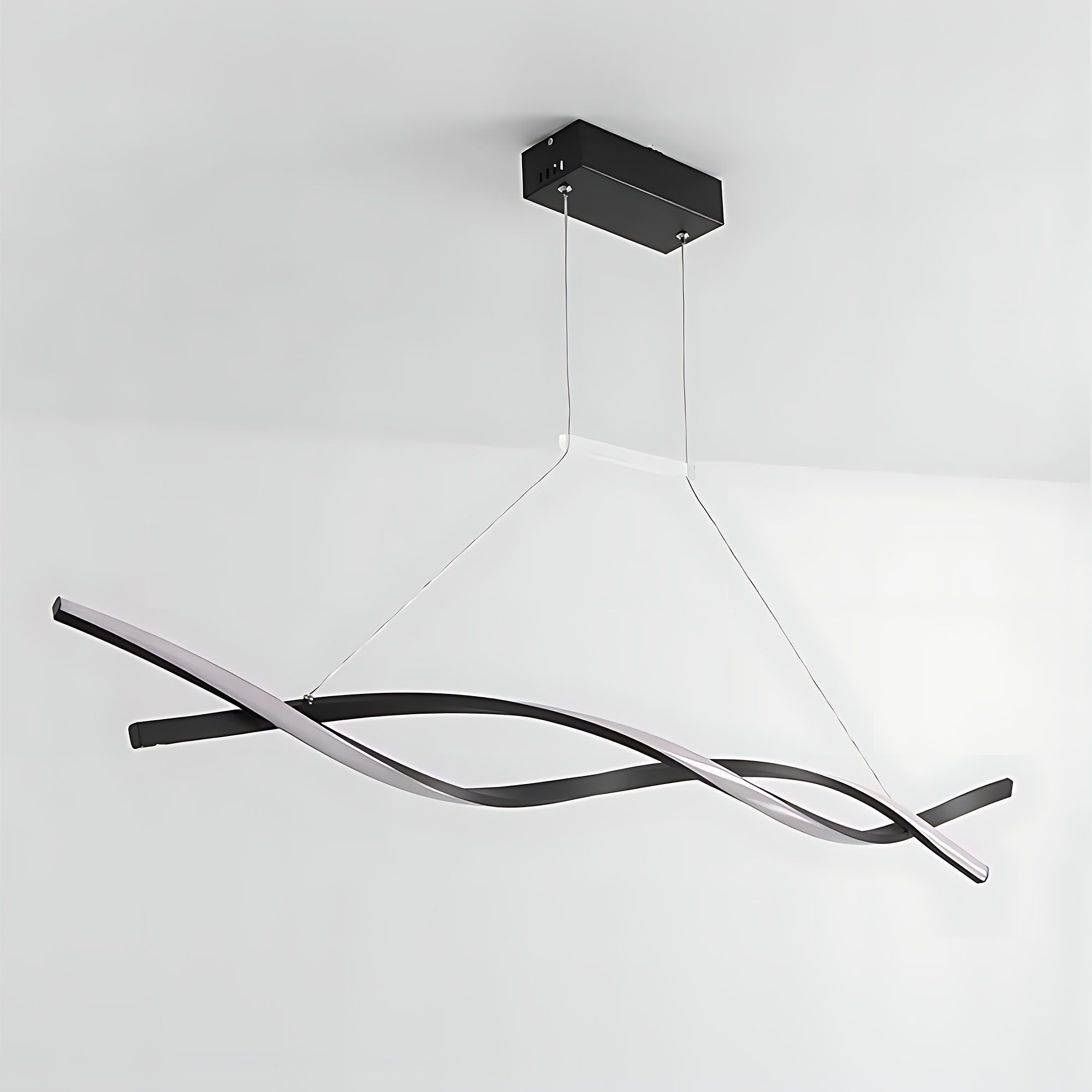 Toolight, LED závesné osvetlenie 120cm, 46W, 3000K, 2000lm, LHJ020-CP, čierna, OSW-50046