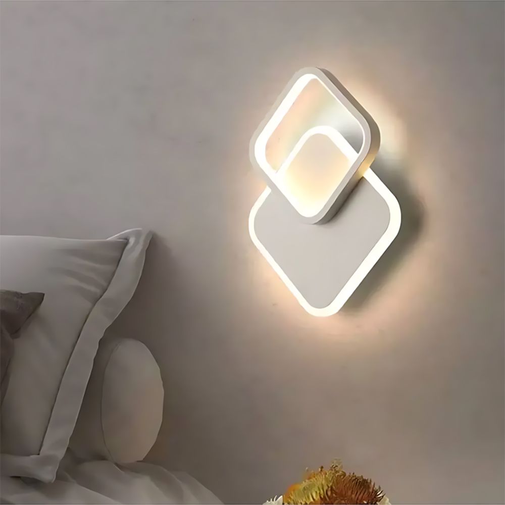 Toolight, LED nástenné svietidlo 18W, 3000K, 500lm, LHJ080-W, biela, OSW-50056
