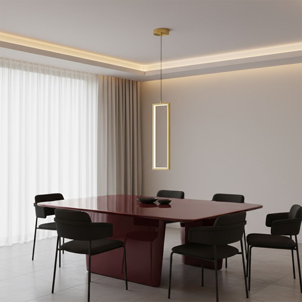 Toolight, LED závesné osvetlenie 6W, 3000K, 3500lm, LHJ084-1CP, zlatá lesklá, OSW-50058