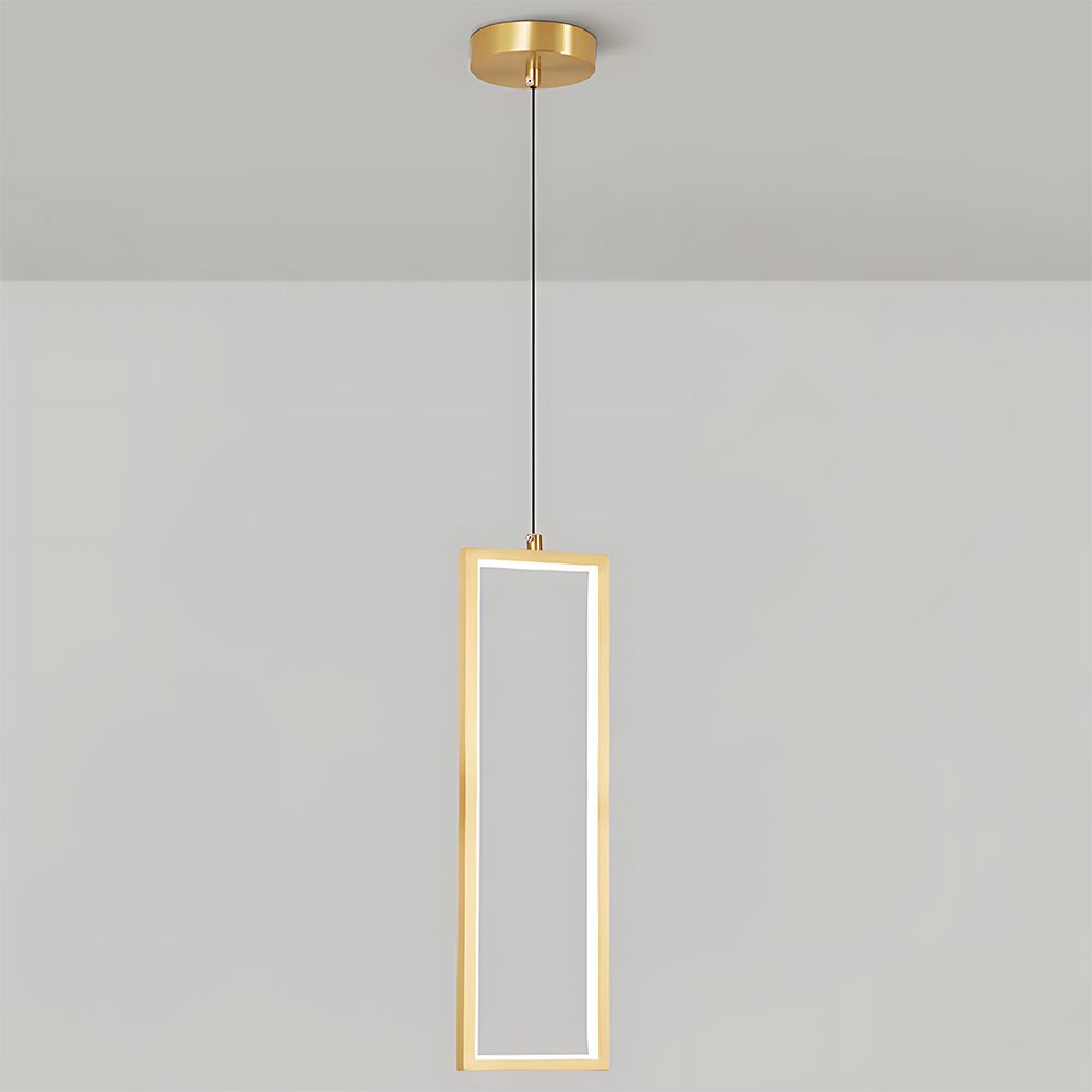 Toolight, LED závesné osvetlenie 6W, 3000K, 3500lm, LHJ084-1CP, zlatá lesklá, OSW-50058