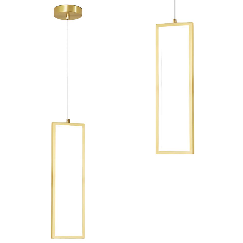 Toolight, LED závesné osvetlenie 6W, 3000K, 3500lm, LHJ084-1CP, zlatá lesklá, OSW-50058
