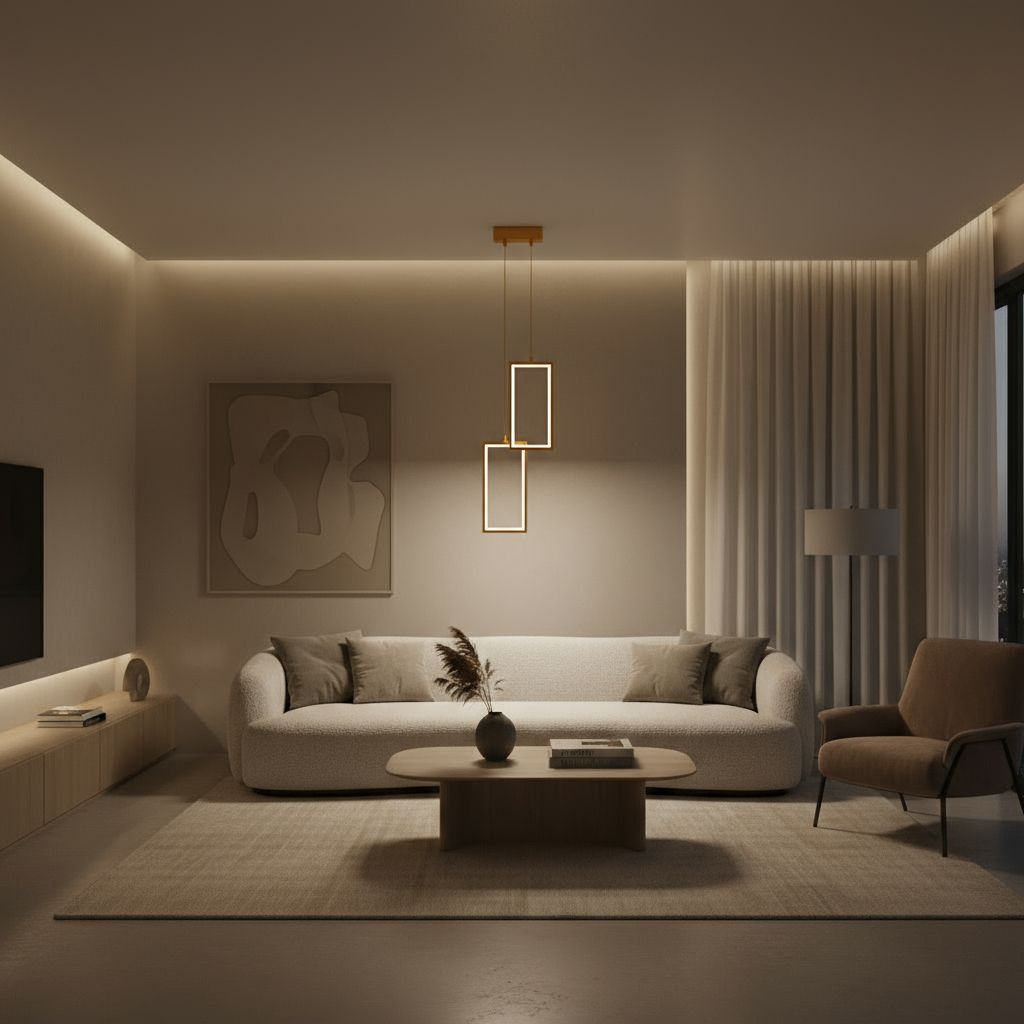 Toolight, LED závesné osvetlenie, 12W, 3000K, 3500lm, LHJ086-2CP, zlatá, OSW-50061
