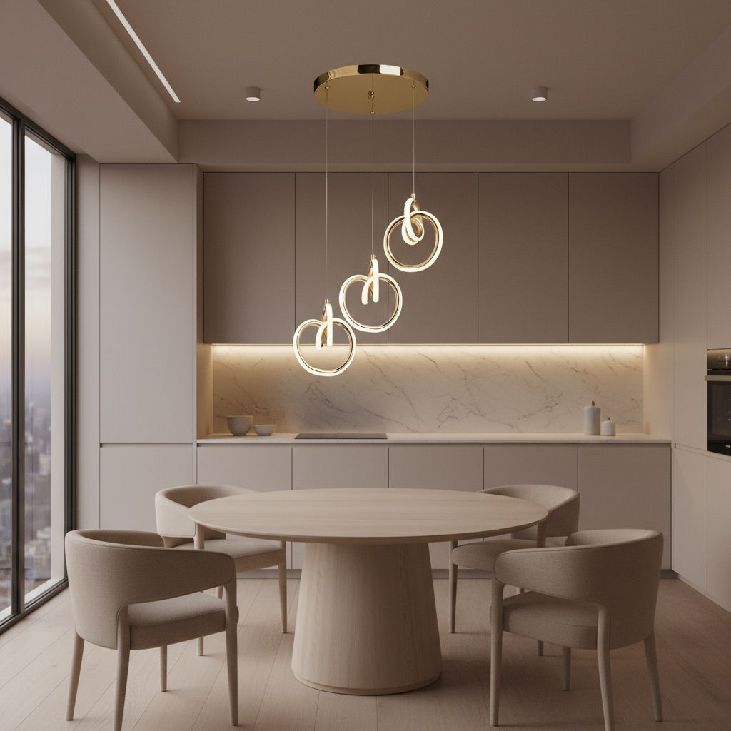 Toolight, LED závesné osvetlenie 33W, 3000K, 3500lm, LHJ093-3CP, zlatá lesklá, OSW-50066