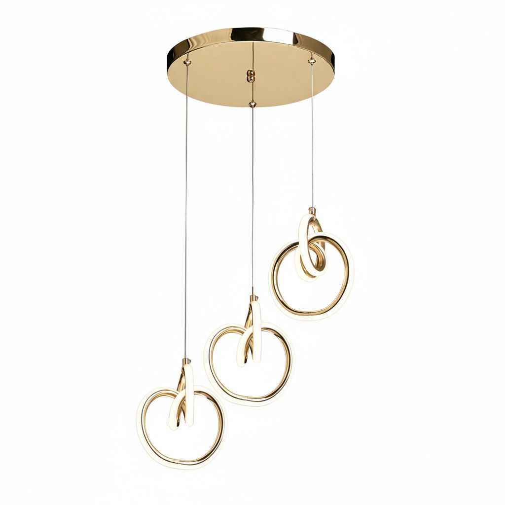 Toolight, LED závesné osvetlenie 33W, 3000K, 3500lm, LHJ093-3CP, zlatá lesklá, OSW-50066