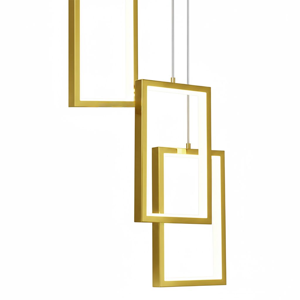 Toolight, LED závesné svietidlo 12W, 3000K, 3500lm, LHJ088-3CP, zlatá, OSW-50063