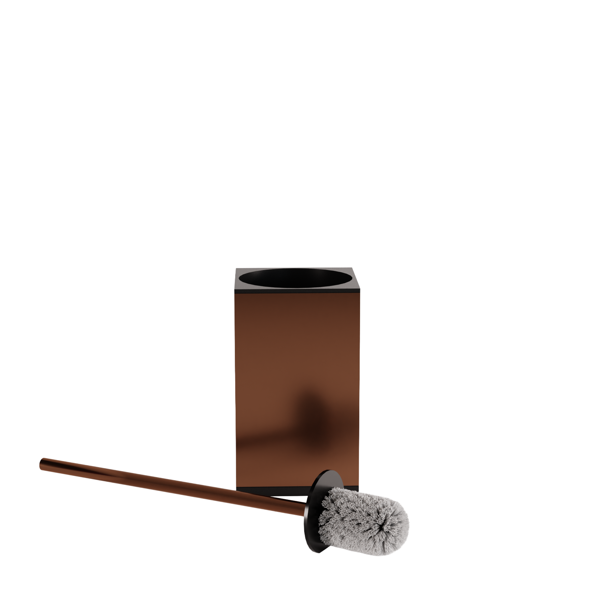 Rea Til, kovový stojan na WC s kefou, medená matná, REA-88097