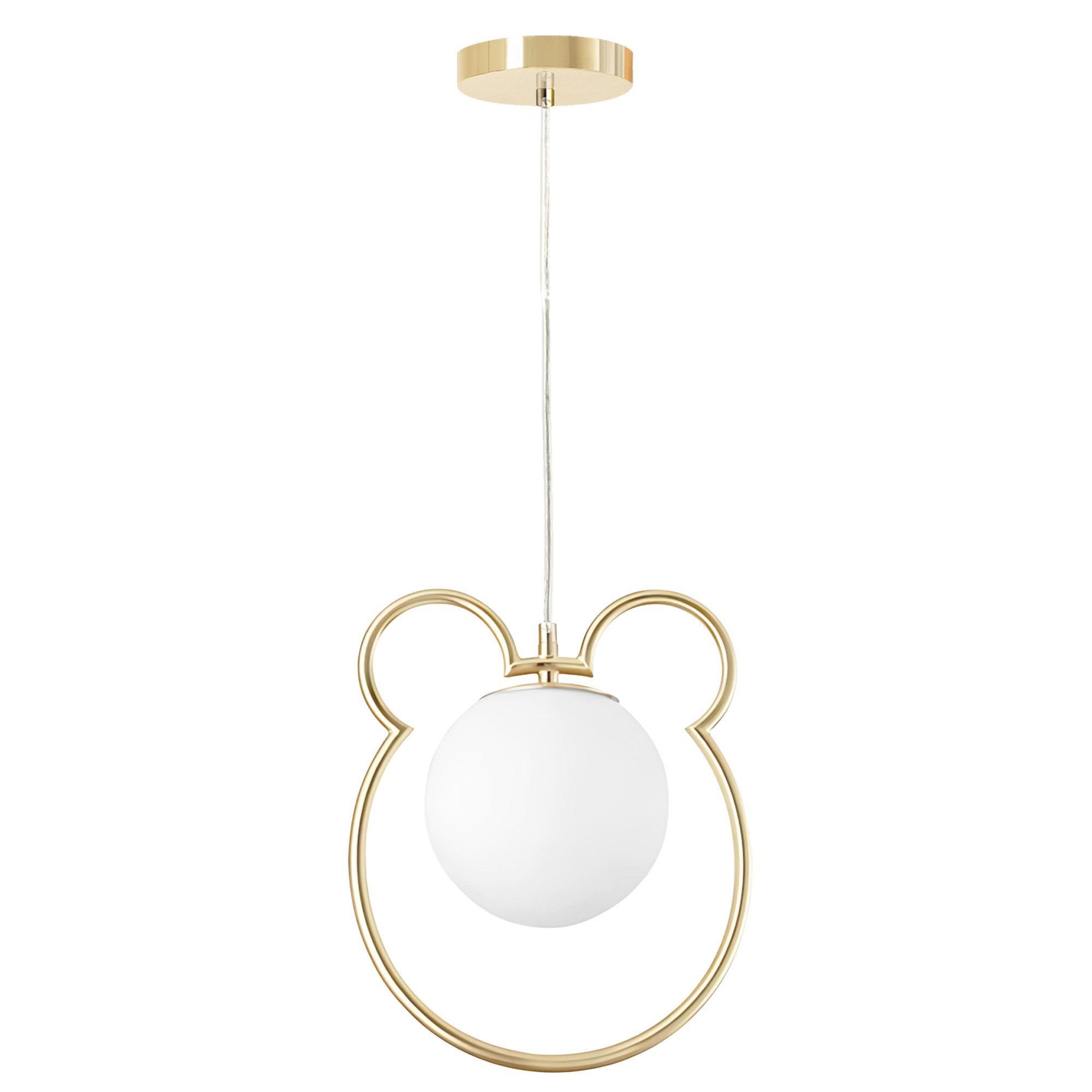Toolight, stropná/závesná lampa, 1xE27, biela-zlatá, OSW-09730