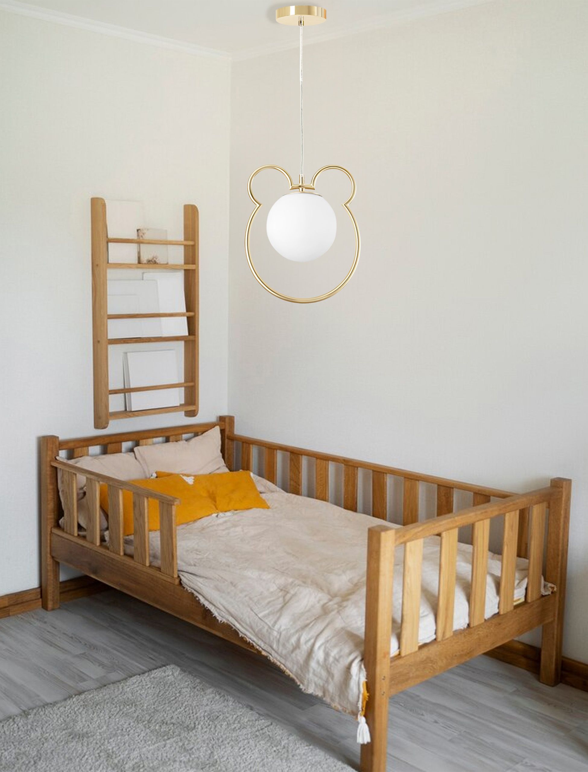 Toolight, stropná/závesná lampa, 1xE27, biela-zlatá, OSW-09730