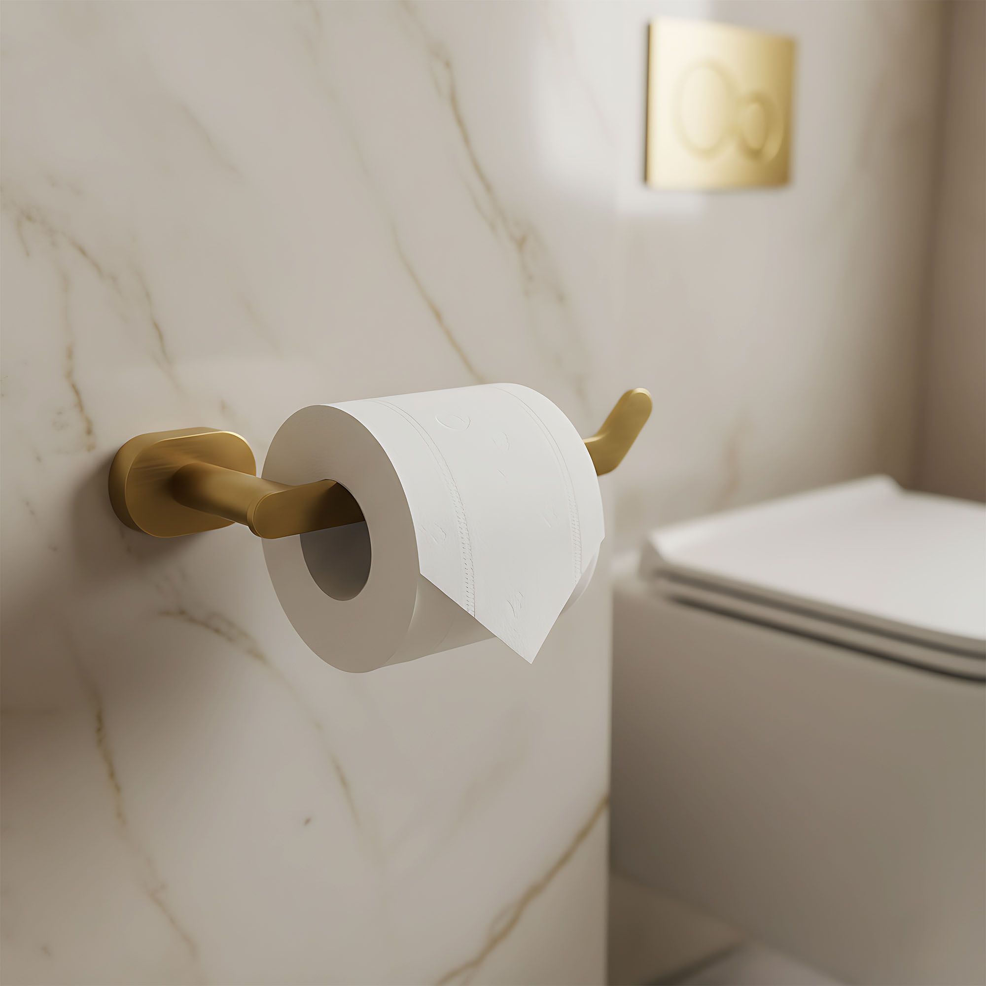 Rea Til, držiak na toaletný papier, zlatá matná, REA-88047
