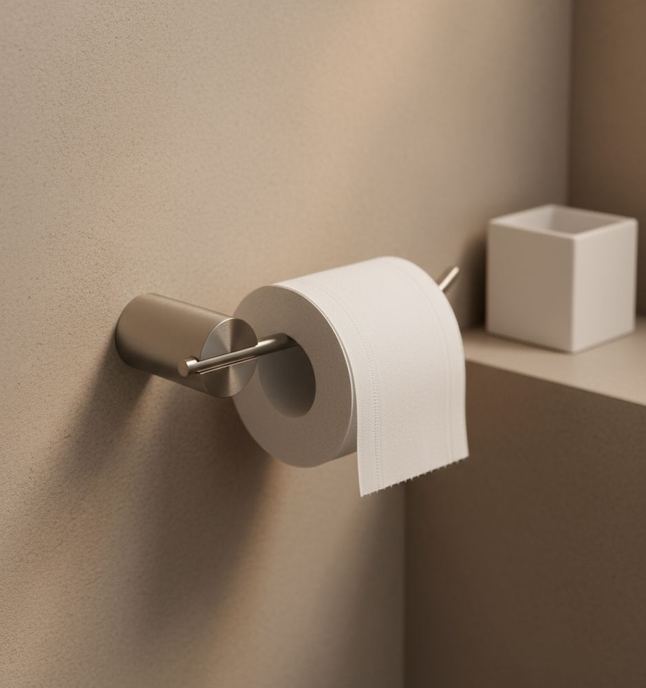 Rea Tomi, držiak na toaletný papier, brúsená oceľ, REA-88056