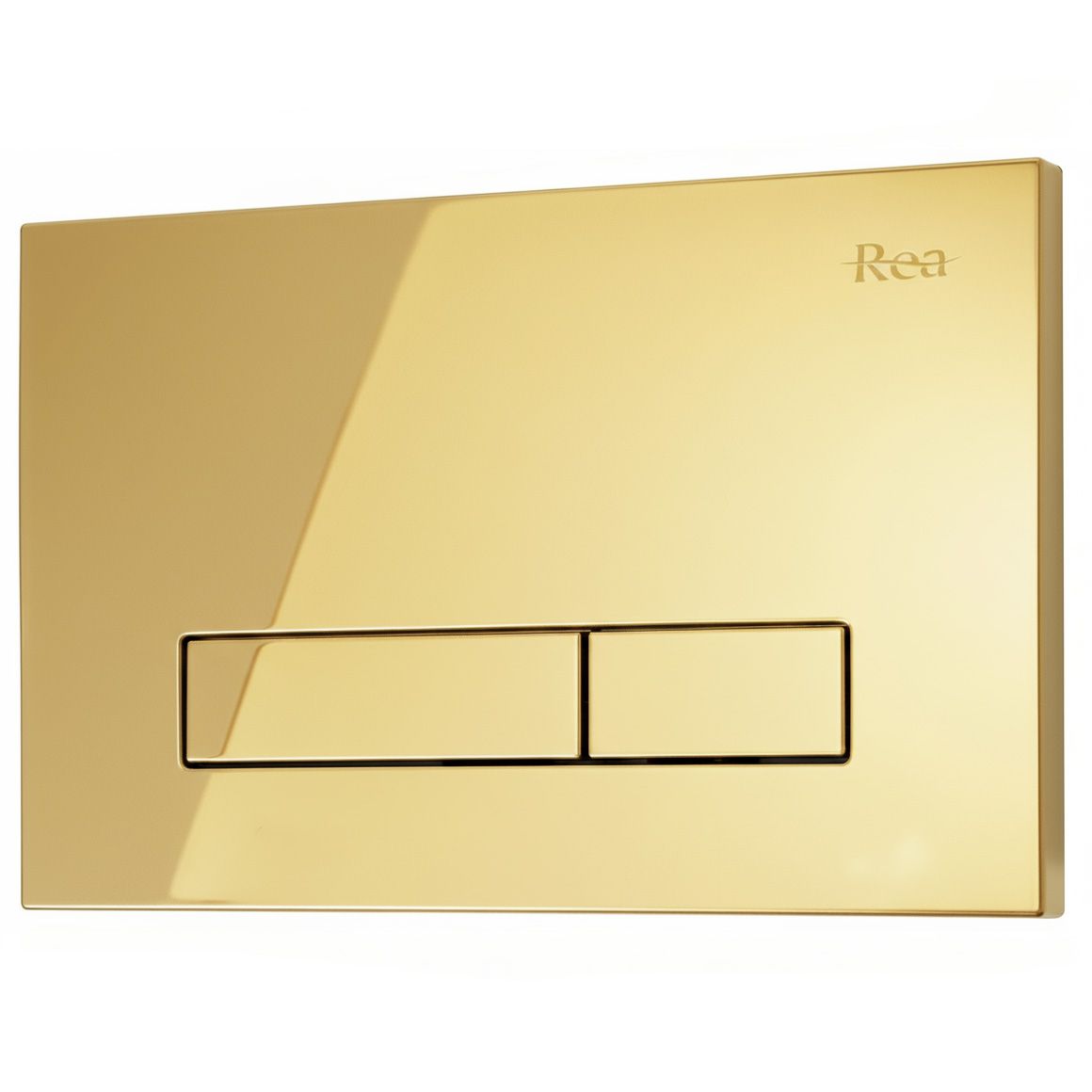 Rea, podomietkový WC systém K011A-Q + tlačidlá HD, zlatá matná, KPL-E9560
