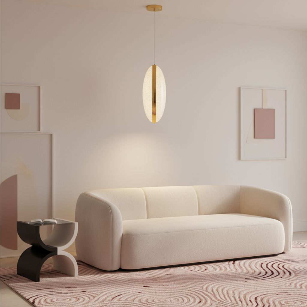 Toolight, LED závesné svietidlo, 7W, 4000K, 4500lm, G131-CP, zlatá, OSW-02605