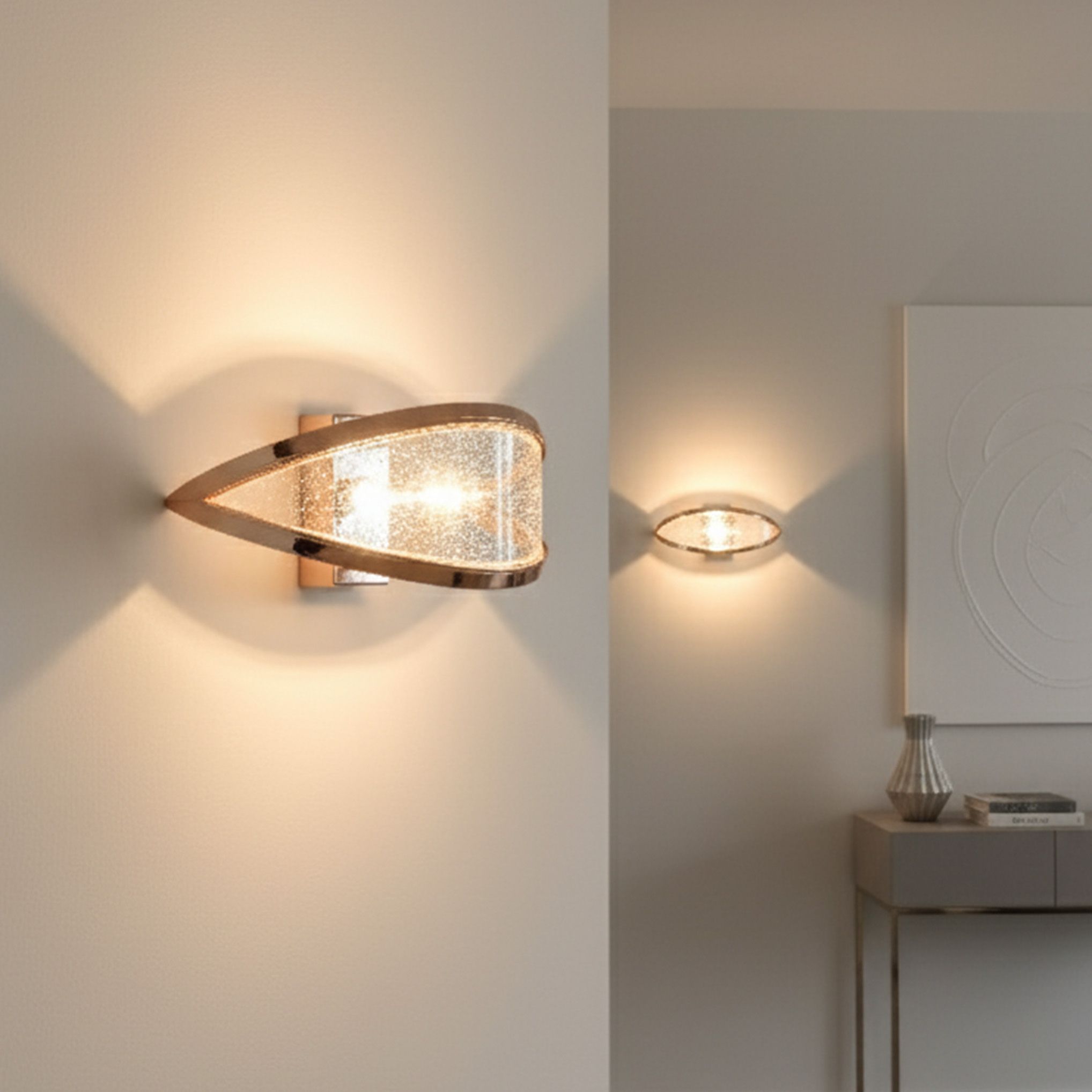 Toolight, LED nástenné svietidlo 8W, 4000K, 1000lm, G137-W, ružové zlato, OSW-02621