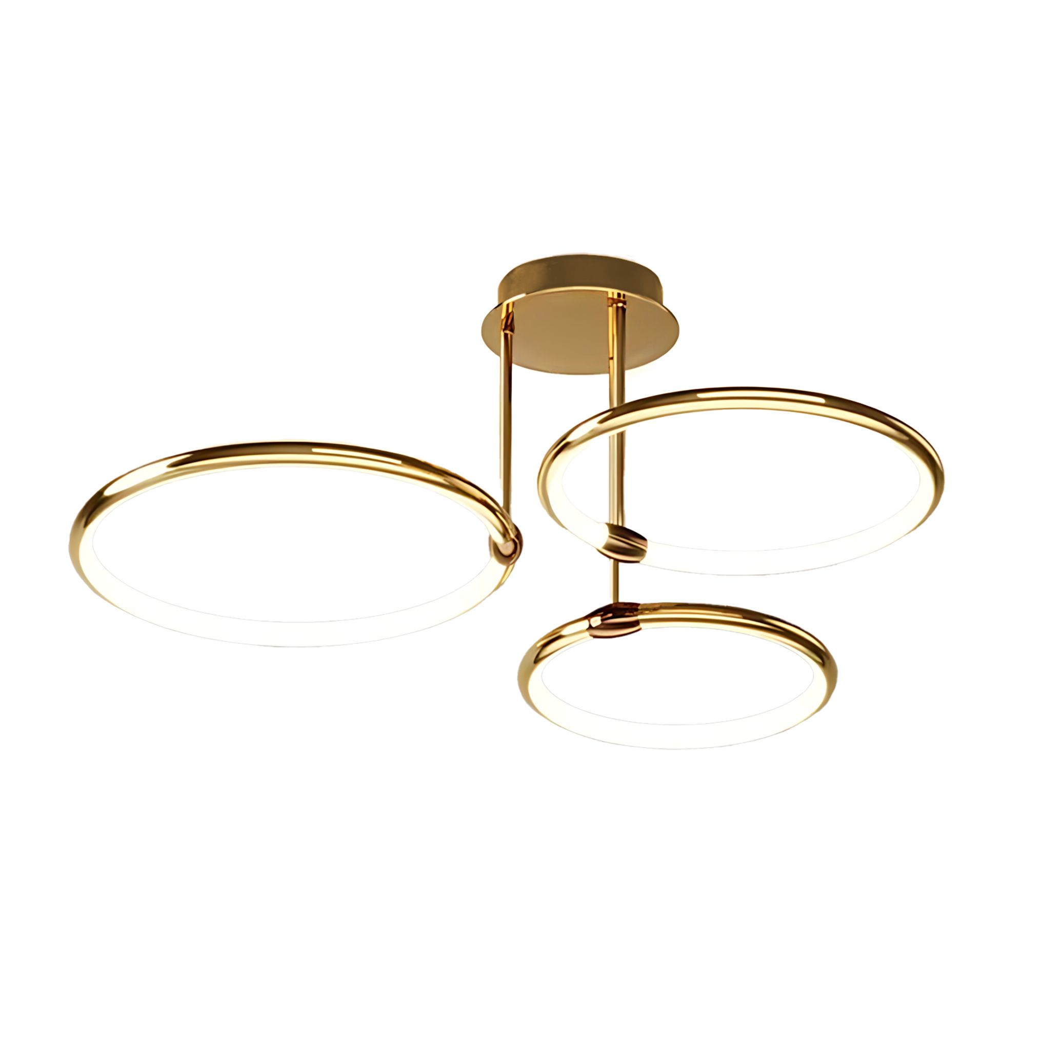Toolight, LED stropné svietidlo 46W, 4000K, G122-3C, zlatá lesklá, OSW-02614