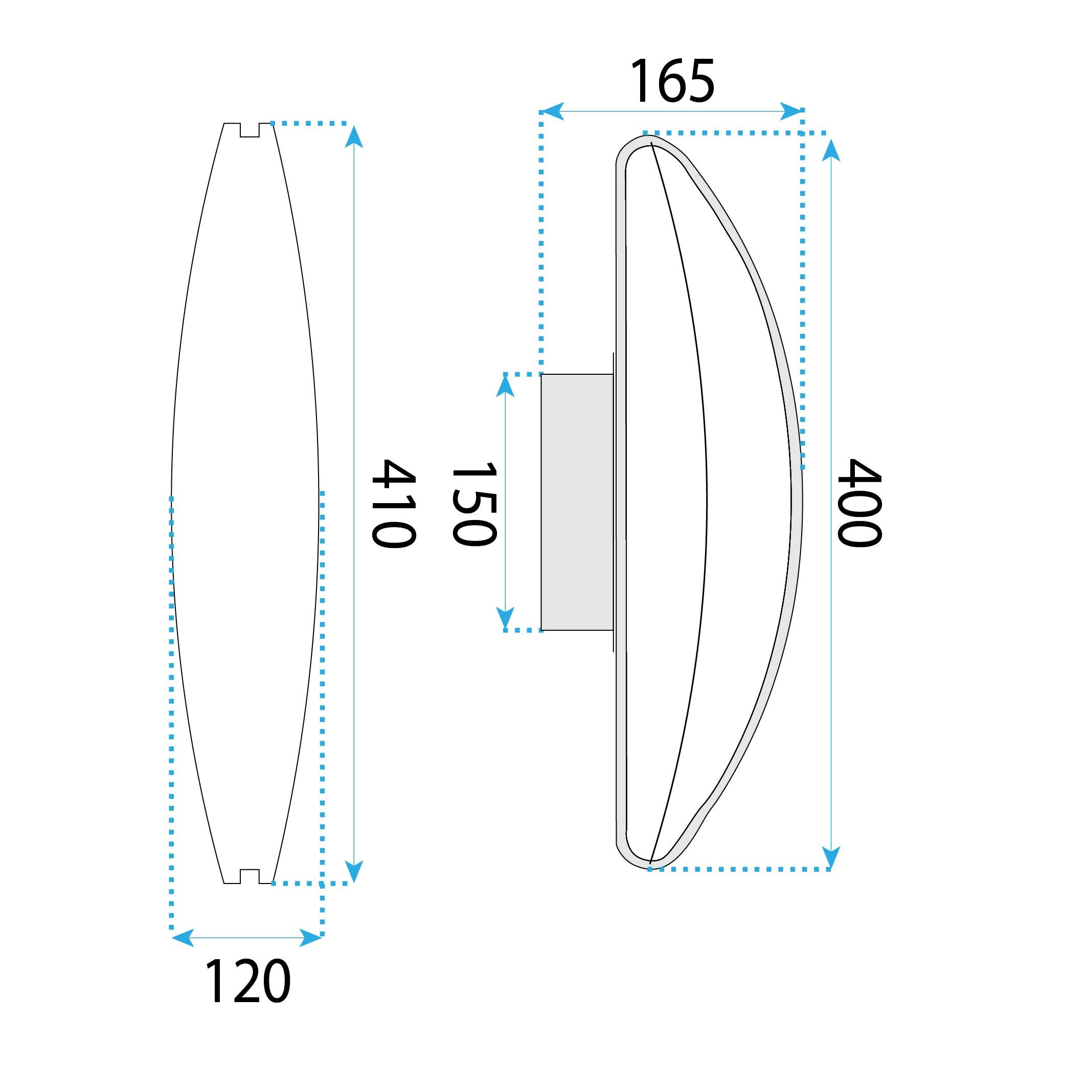 Toolight, LED nástenné svietidlo 15W, 4000K, 3000lm, G125-W, ružové zlato, OSW-02617