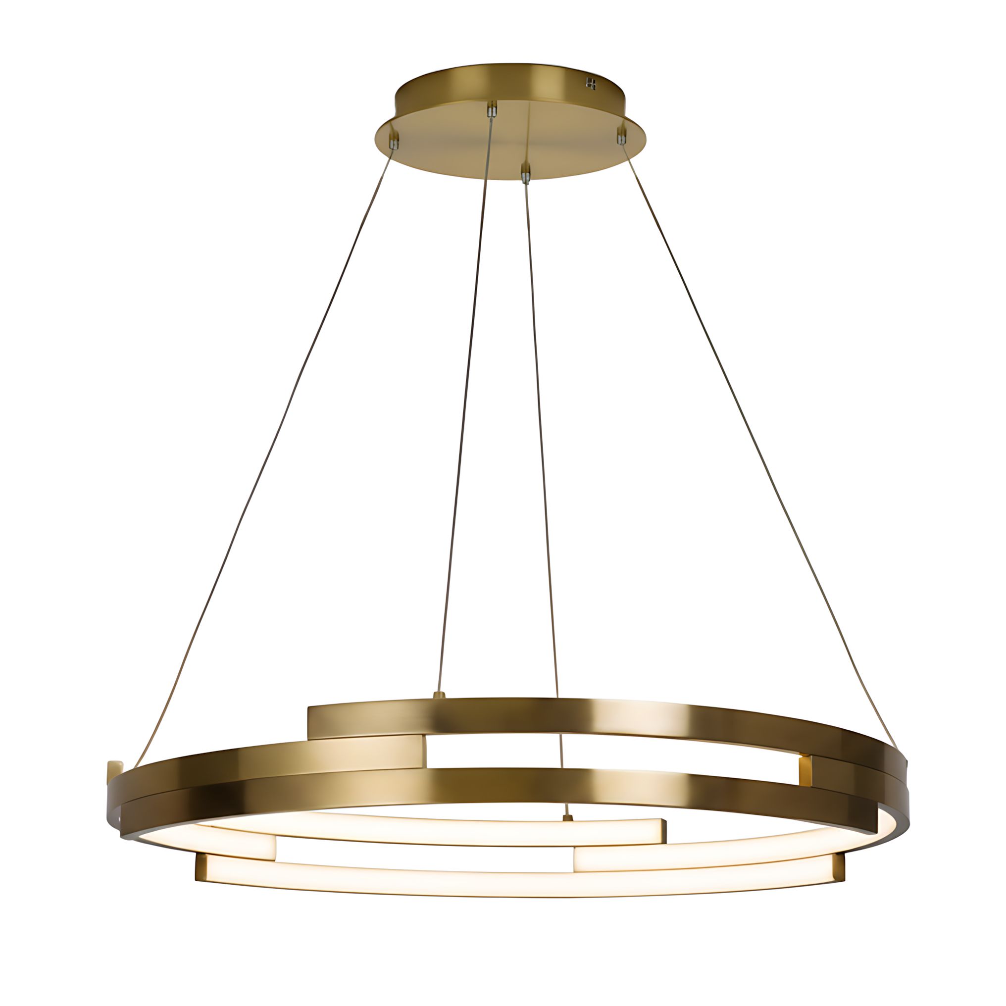 Toolight, LED stropné svietidlo 50cm, 60W, 4000K, 4500lm, G127-CP, zlatá, OSW-02619