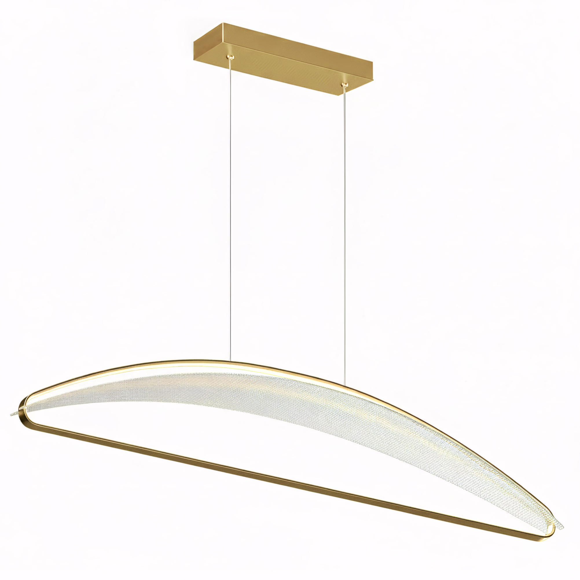 Toolight, stropné svietidlo 100cm, 50W, 4000K, 3500lm, G124-CP, zlatá, OSW-02616