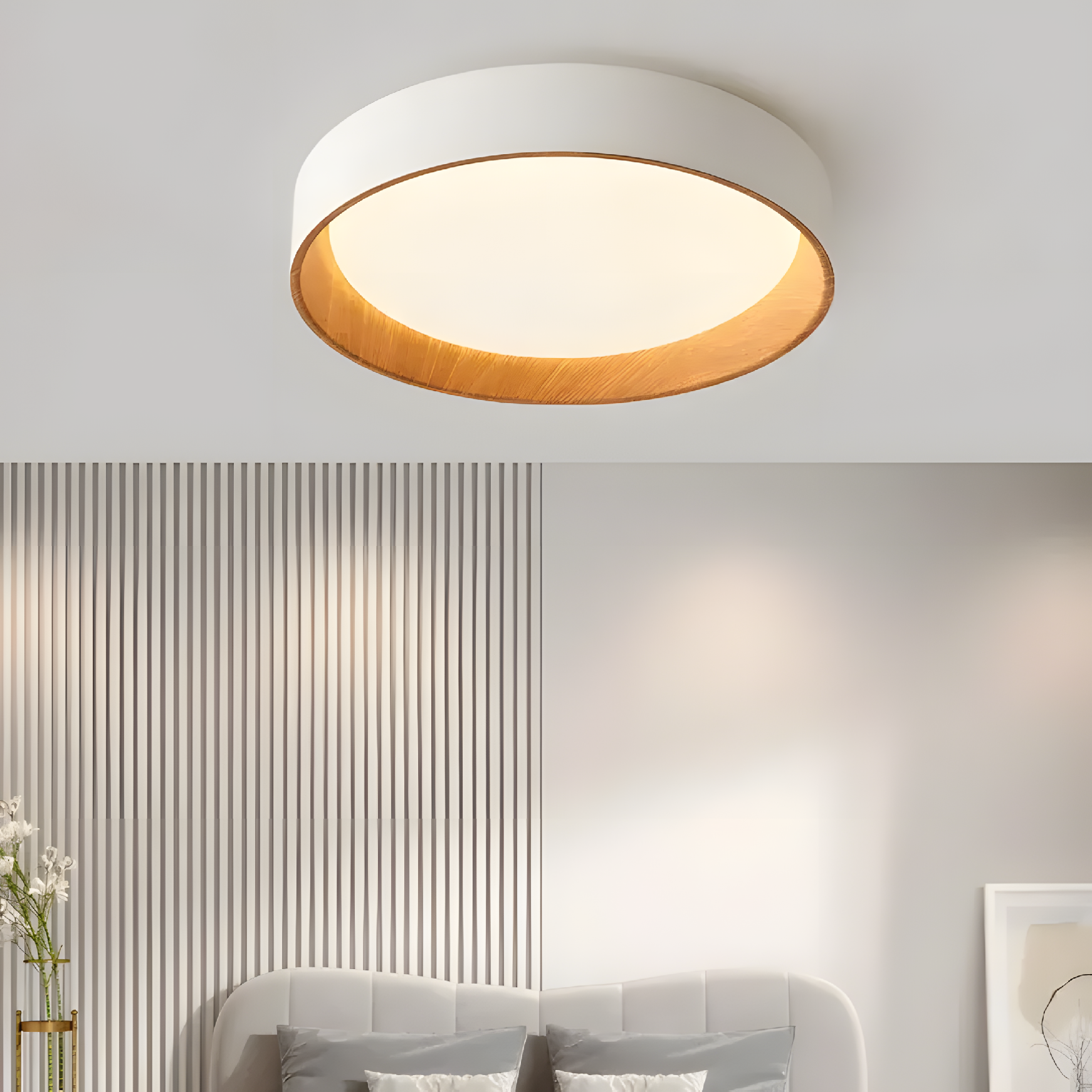 Toolight, LED stropné svietidlo 40cm, 24W, 4000K, 4000lm, G115-C, biela, OSW-06381