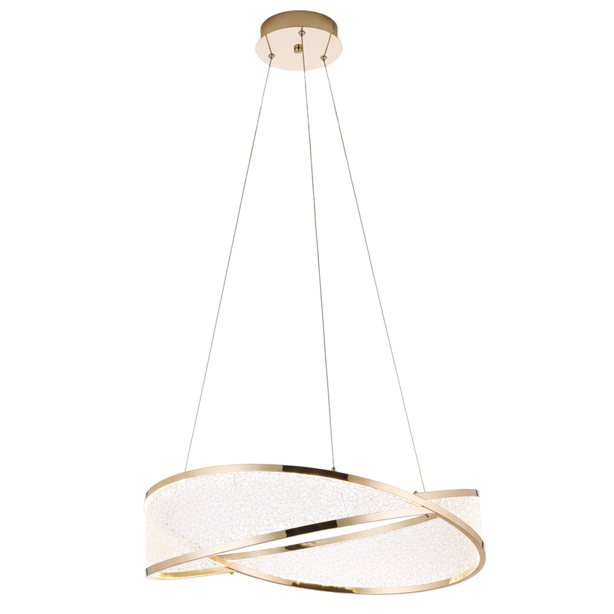 Toolight, stropné svietidlo 50cm, 62W, 4000K, 4500lm, G136-CP, zlatá, OSW-02620